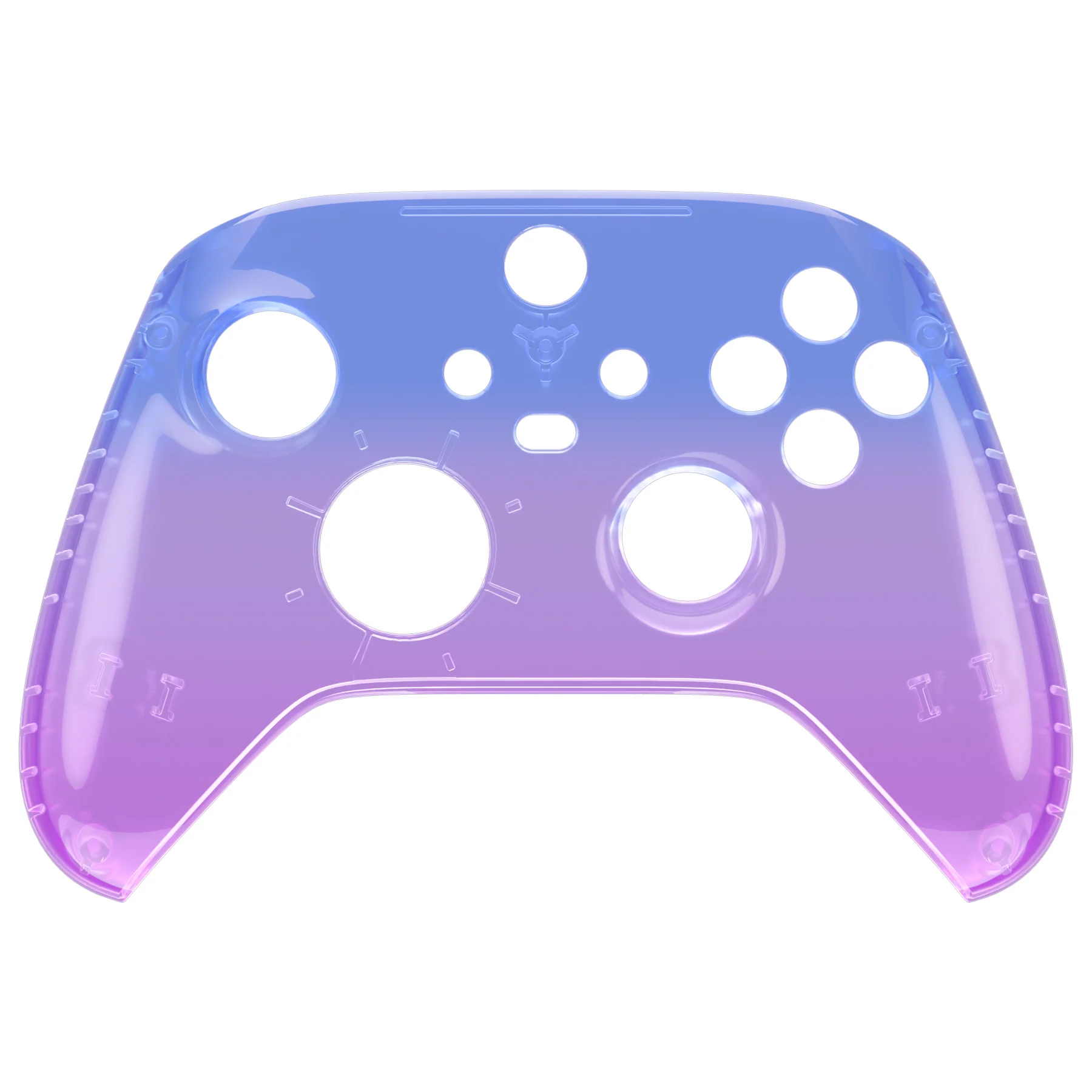 eXtremeRate Replacement Front Housing Shell for Xbox Series X & S Controller - Gradient Translucent Bluebell - Image 7