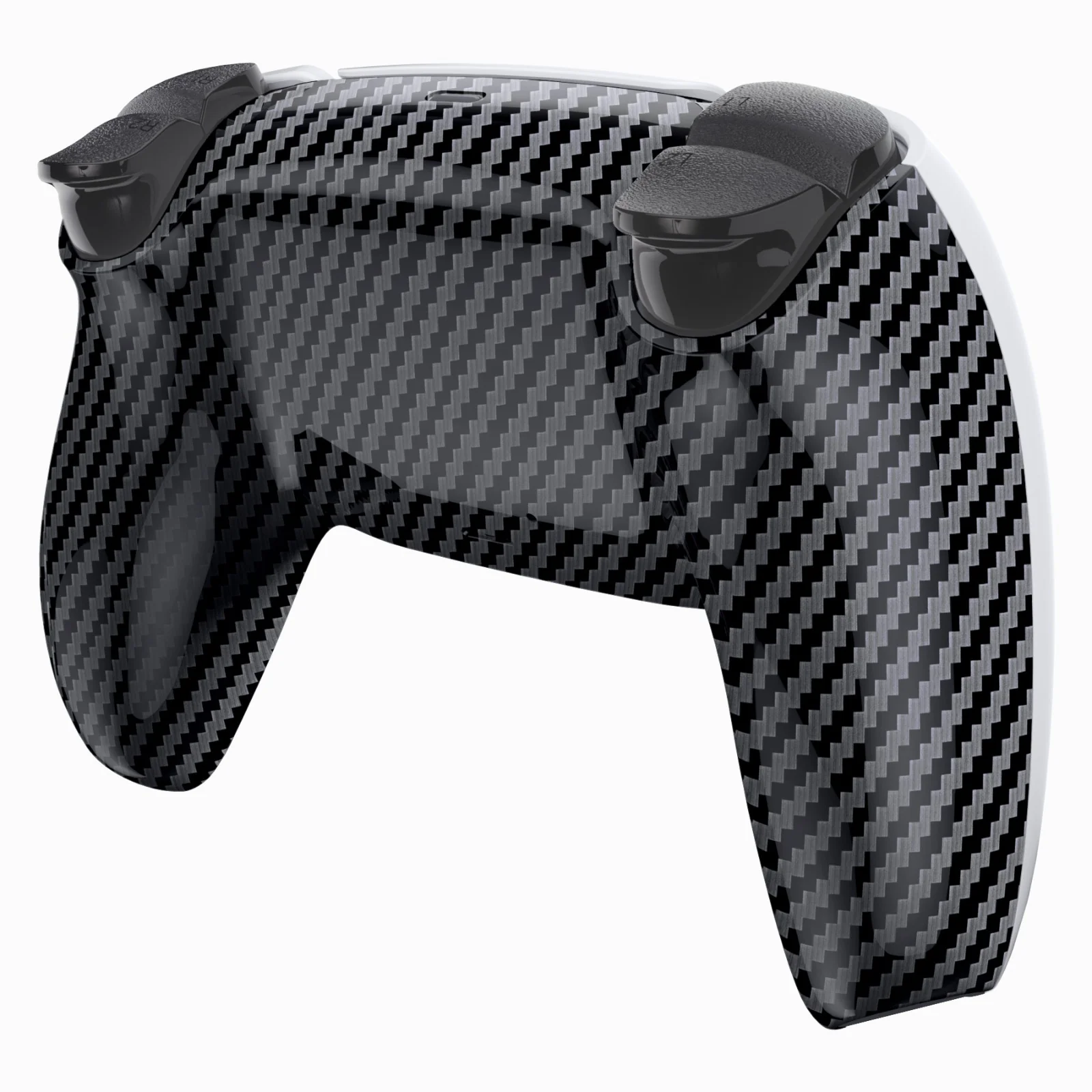eXtremeRate Replacement Back Housing Bottom Shell Compatible with PS5 Controller BDM-010/020/030/040/050 - Graphite Carbon Fiber - Image 5