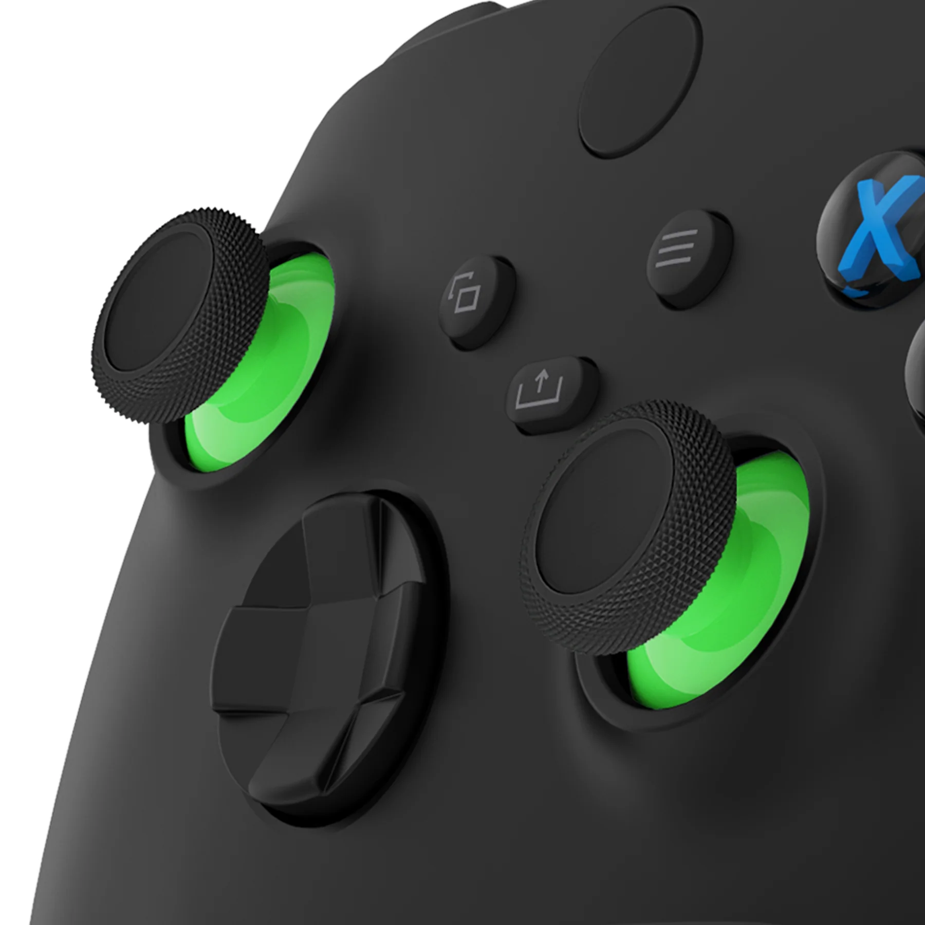 eXtremeRate Replacement Thumbsticks for Xbox Series X/S Controller & Xbox One X/S Controller & Xbox One Standard Controller & Xbox One Elite Controller - Green & Black - Image 3