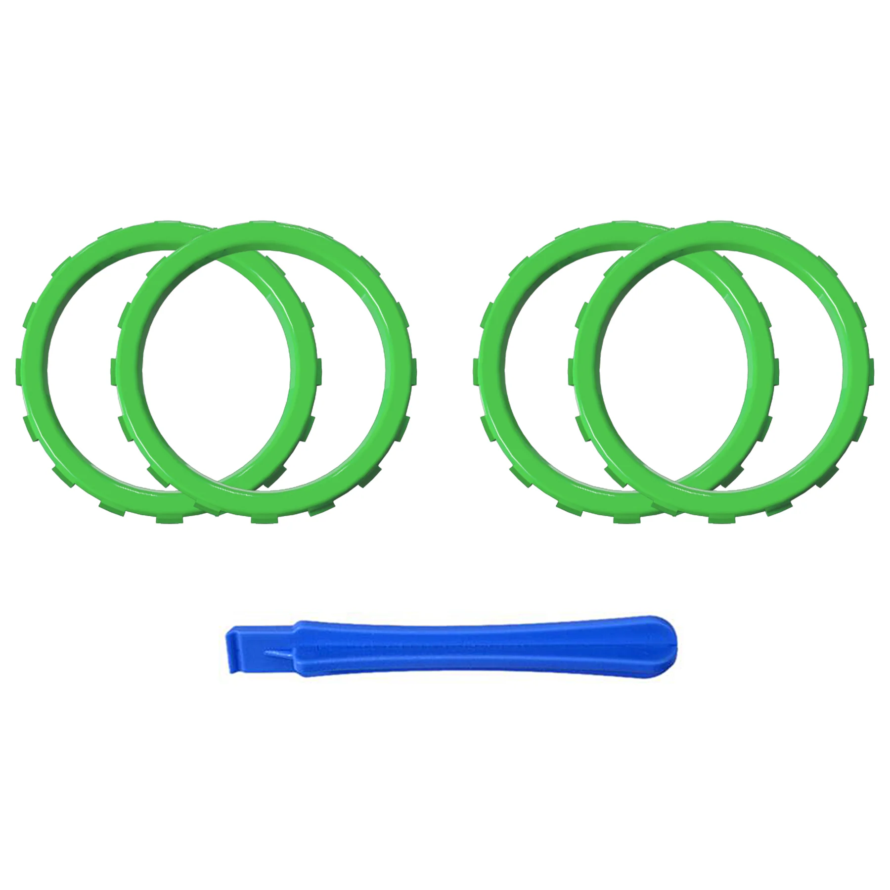 eXtremeRate Custom Accent Rings for Xbox Elite Series 2 Core & for Elite Series 2 & for Xbox One Elite Controller, Compatible with eXtremeRate ASR Version Shell for Xbox Series X/S Controller - Green - Image 2