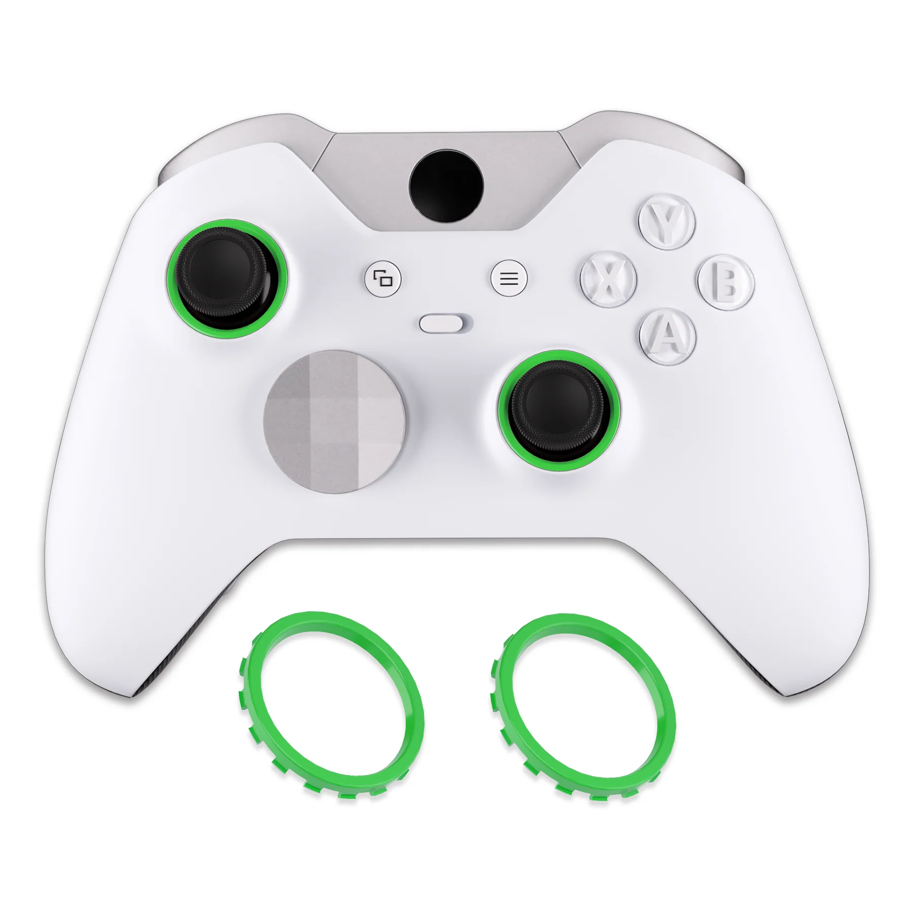 eXtremeRate Custom Accent Rings for Xbox Elite Series 2 Core & for Elite Series 2 & for Xbox One Elite Controller, Compatible with eXtremeRate ASR Version Shell for Xbox Series X/S Controller - Green - Image 6