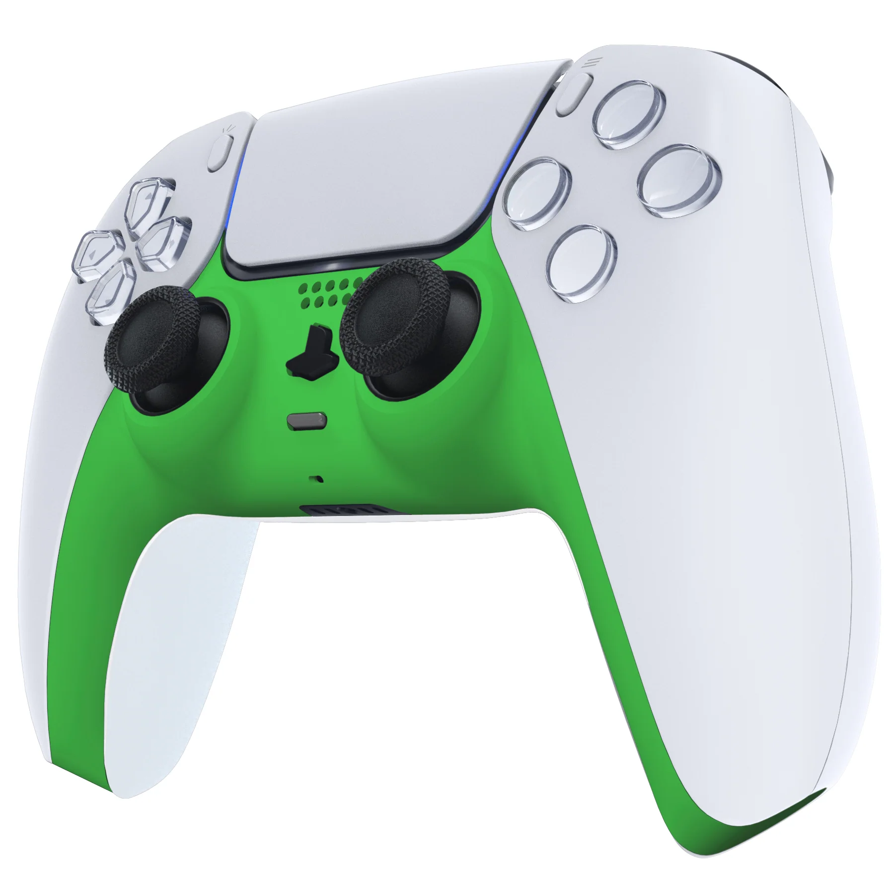 eXtremeRate Replacement Decorative Trim Shell with Accent Rings Compatible with PS5 Controller BDM-010/020/030/040/050 - Green - Image 4