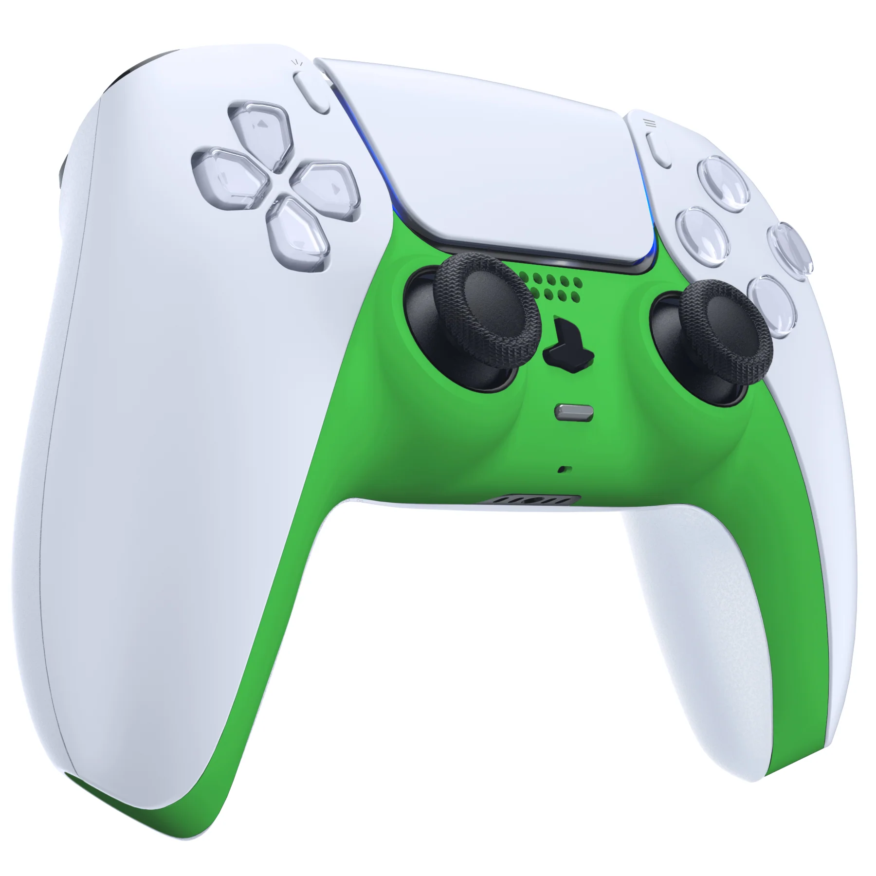 eXtremeRate Replacement Decorative Trim Shell with Accent Rings Compatible with PS5 Controller BDM-010/020/030/040/050 - Green - Image 5