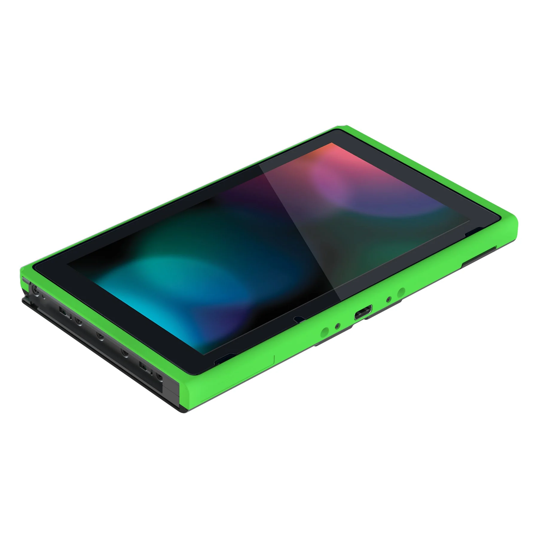 eXtremeRate DIY Replacement Housing Shell Front Frame with Volume Up Down Power Buttons for NS Switch Console - Green - Image 6