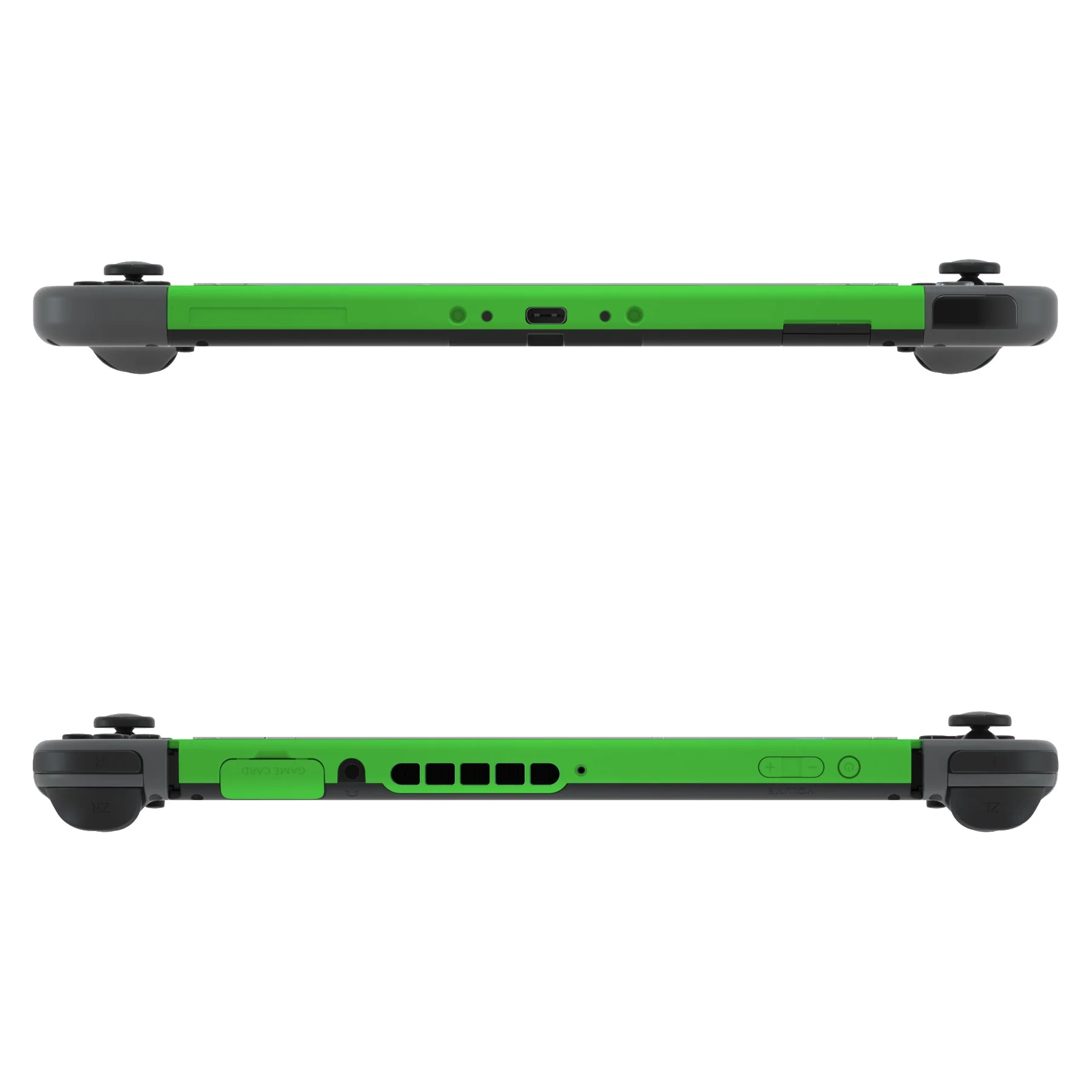 eXtremeRate DIY Replacement Housing Shell Front Frame with Volume Up Down Power Buttons for NS Switch Console - Green - Image 7