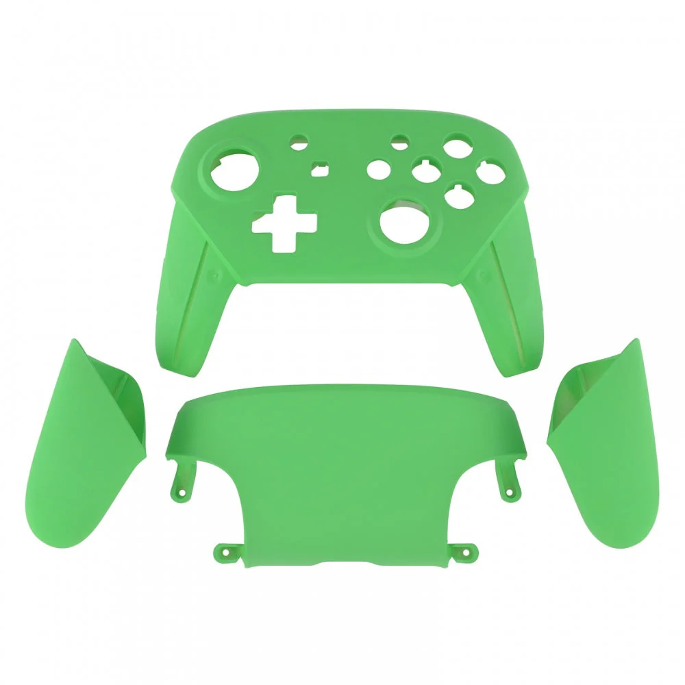 eXtremeRate Replacement Full Set Shell Faceplate Backplate Handles for Nintendo Switch Pro - Lime Green - Image 2