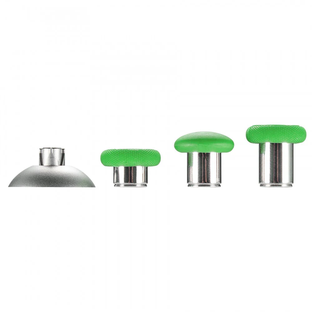eXtremeRate 8 in 1 Metal Magnetic Thumbsticks Analog Joysticks with Carry Case for Xbox One & Xbox One Elite & Xbox One X/S & PS4 Slim Pro Controller - Green - Image 4
