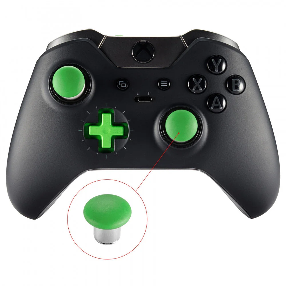 eXtremeRate 8 in 1 Metal Magnetic Thumbsticks Analog Joysticks with Carry Case for Xbox One & Xbox One Elite & Xbox One X/S & PS4 Slim Pro Controller - Green - Image 6