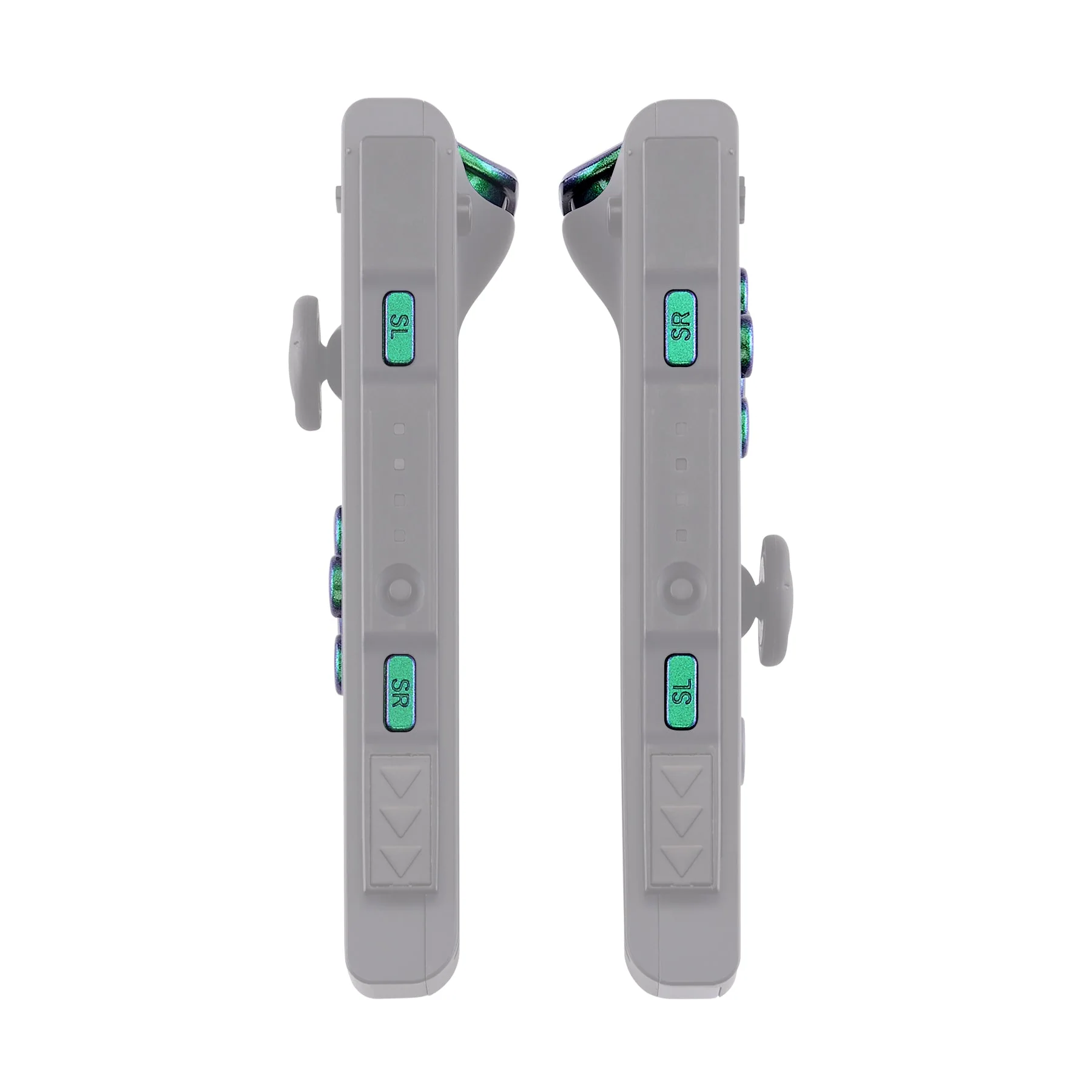 eXtremeRate Replacement Full Set Buttons for Joycon of NS Switch - Chameleon Green Purple - Image 7