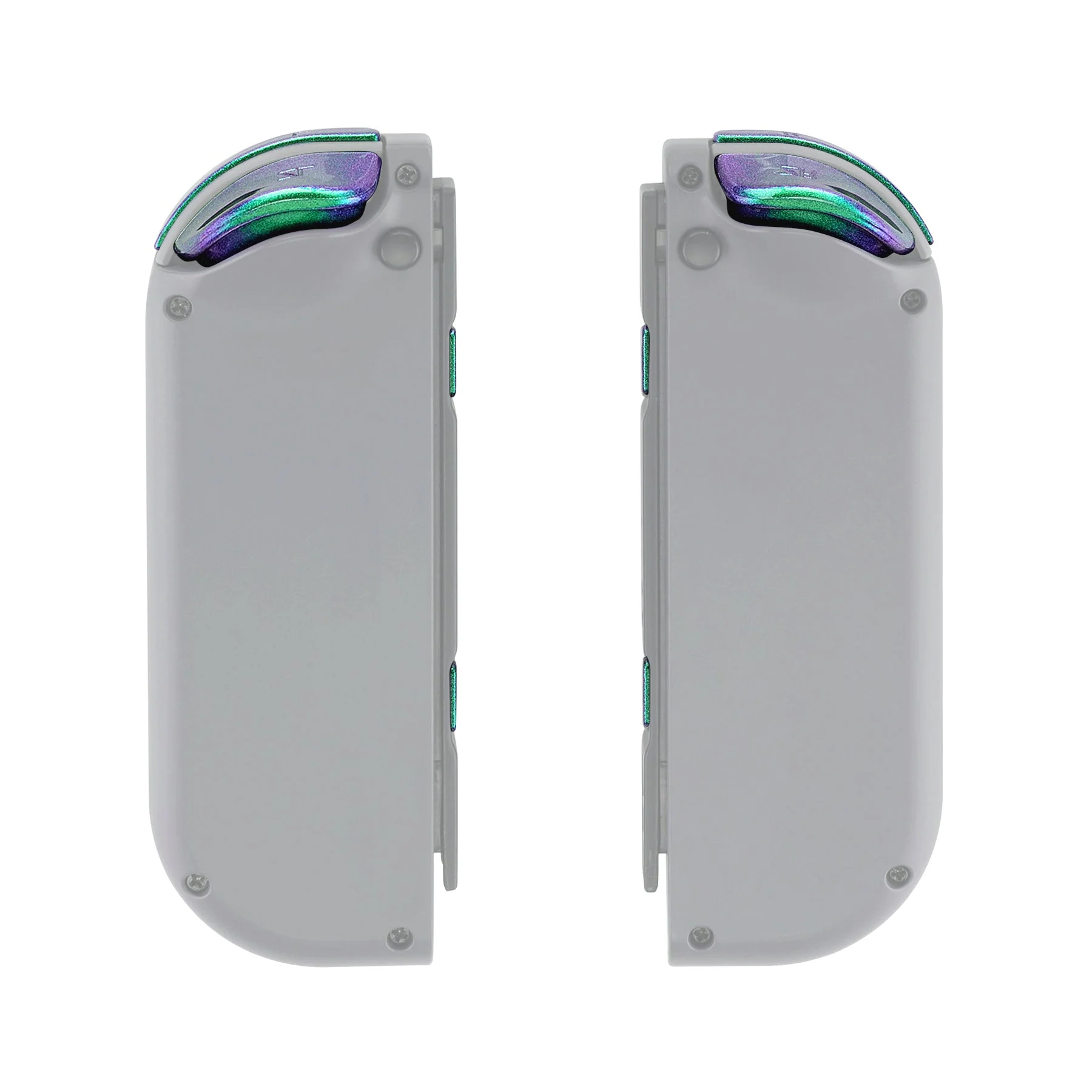 eXtremeRate Replacement Full Set Buttons for Joycon of NS Switch - Chameleon Green Purple - Image 8