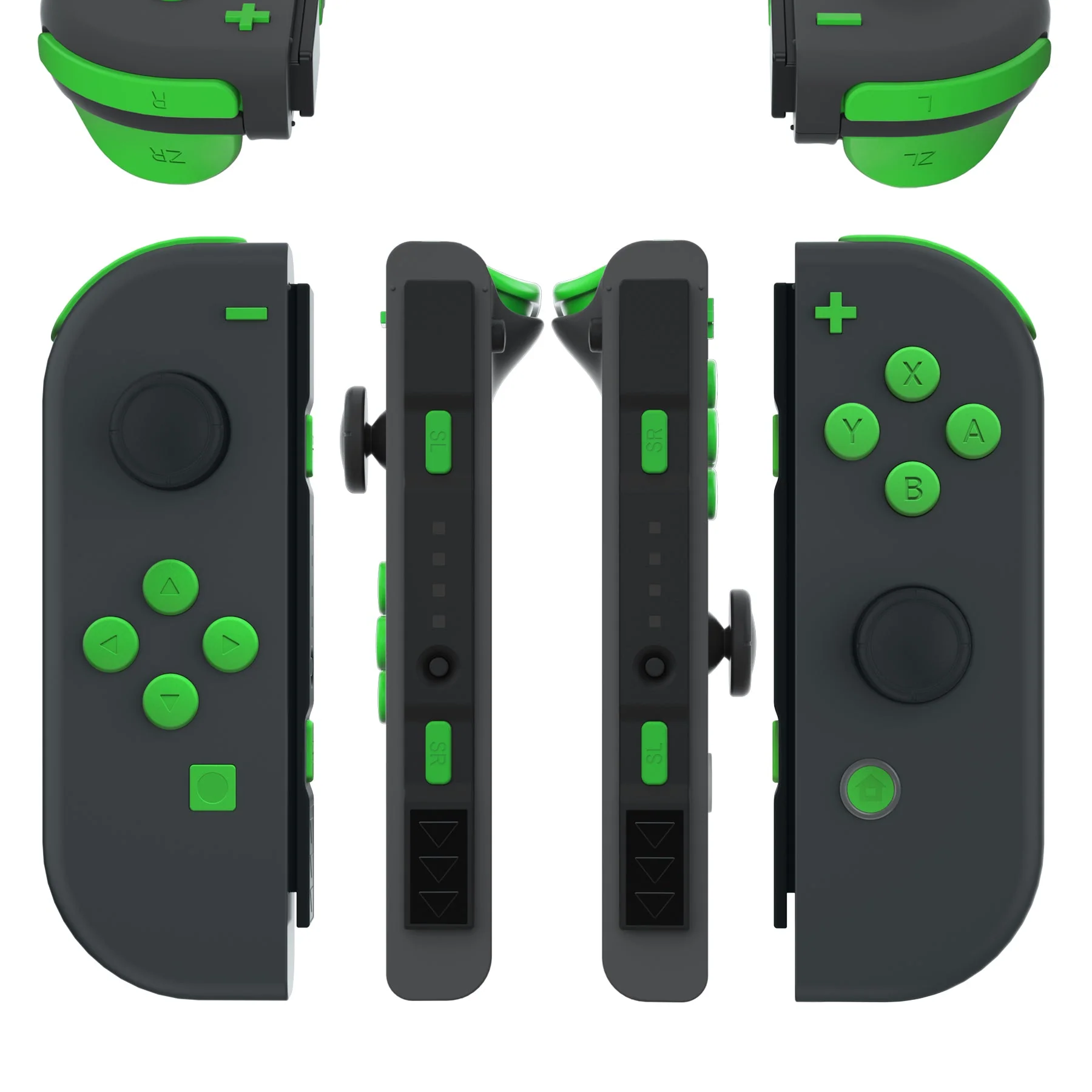 eXtremeRate Replacement Full Set Buttons for Joycon of NS Switch - Green - Image 3