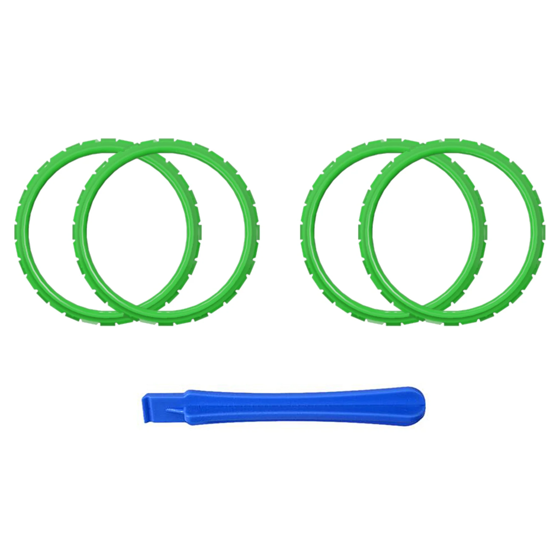 eXtremeRate Custom Replacement Accent Rings for PS5 Controller - Green - Image 2