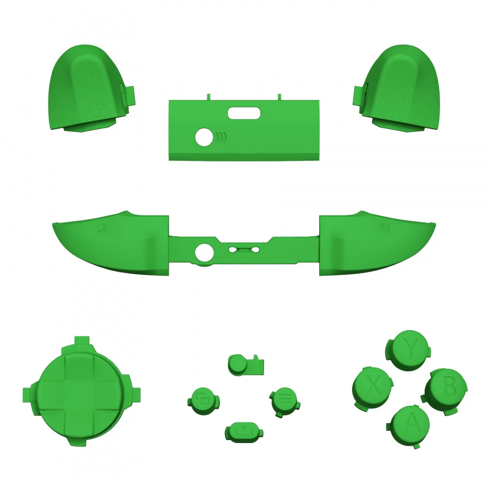 eXtremeRate Replacement Full Set Buttons for Xbox Series X & S Controller - Green - Image 2