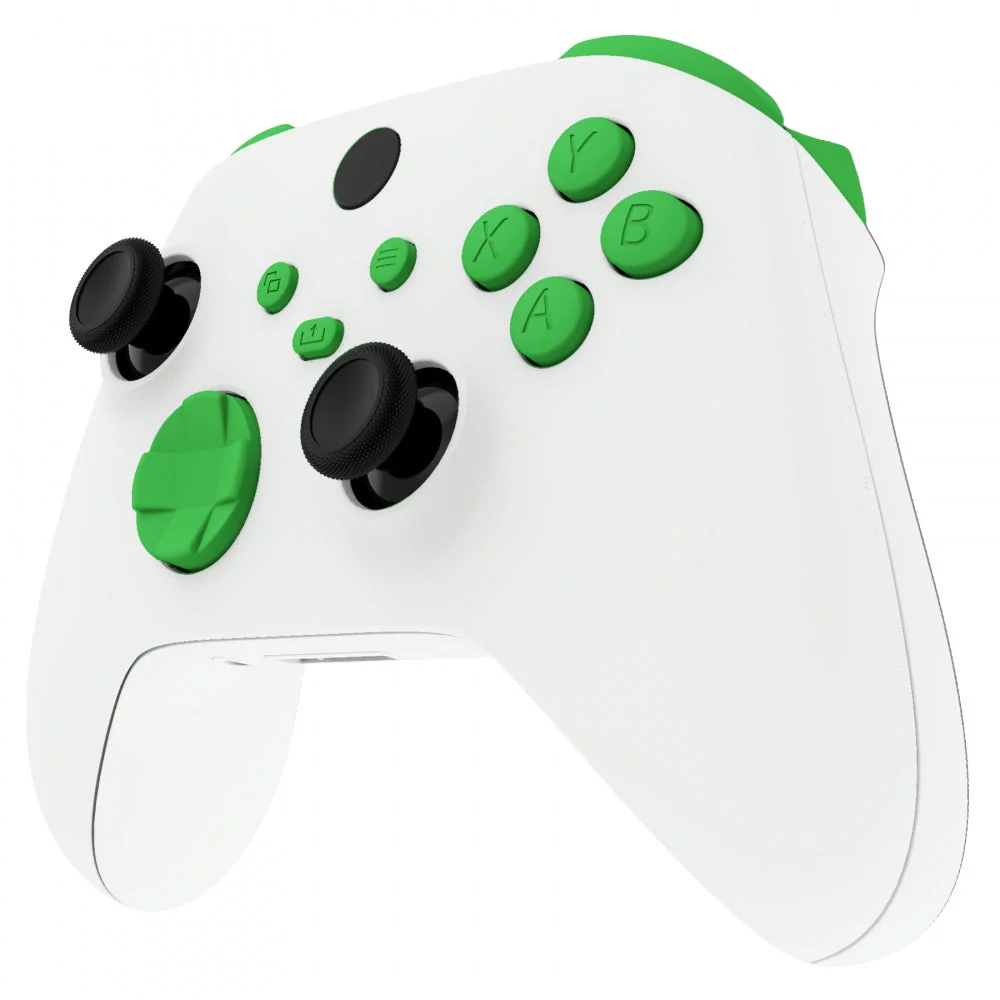 eXtremeRate Replacement Full Set Buttons for Xbox Series X & S Controller - Green - Image 4