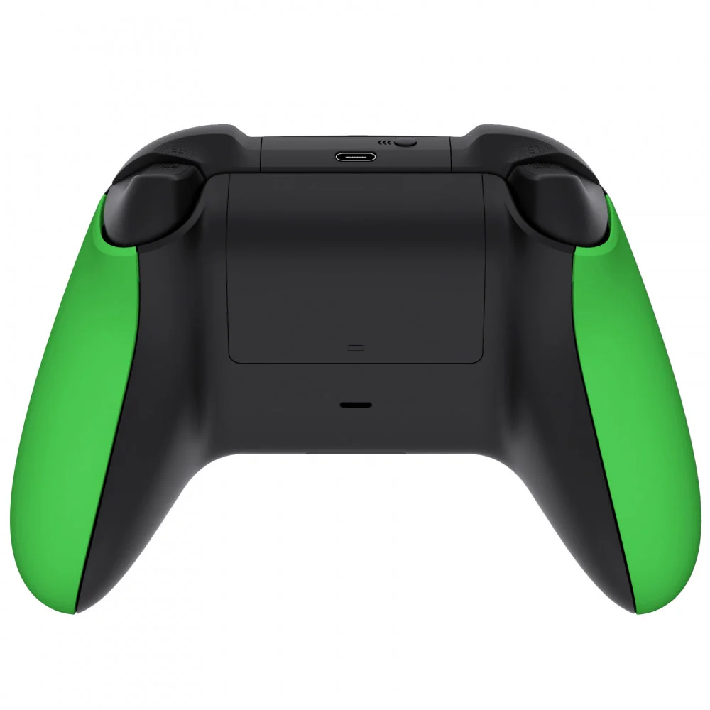 eXtremeRate Replacement Non-Slip Side Rails Grip Back Panels for Xbox Series X & S Controller - Green - Image 4