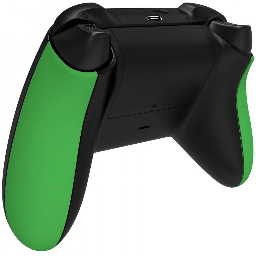 eXtremeRate Replacement Non-Slip Side Rails Grip Back Panels for Xbox Series X & S Controller - Green - Image 5
