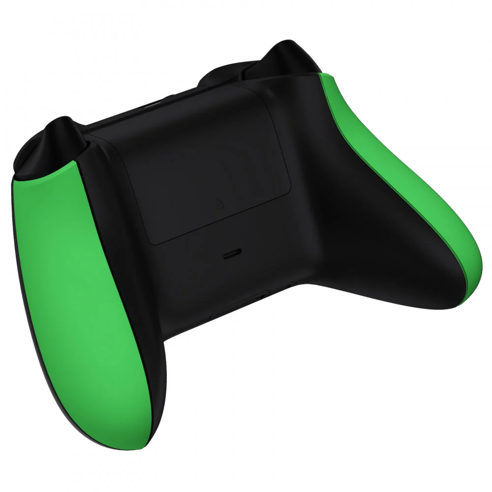 eXtremeRate Replacement Non-Slip Side Rails Grip Back Panels for Xbox Series X & S Controller - Green - Image 6
