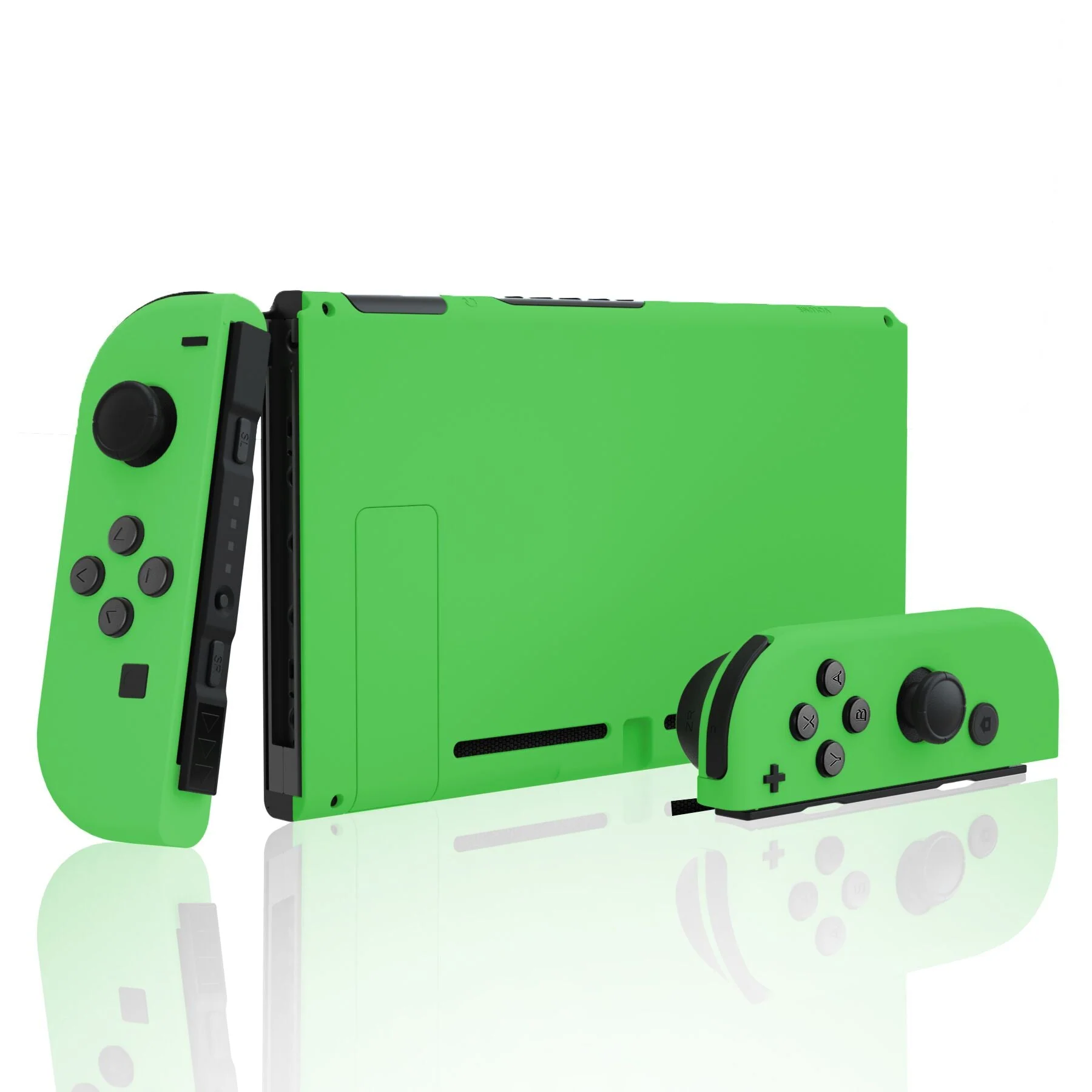 eXtremeRate Replacement Full Set Shells with Buttons for Nintendo Switch - Green - Image 3