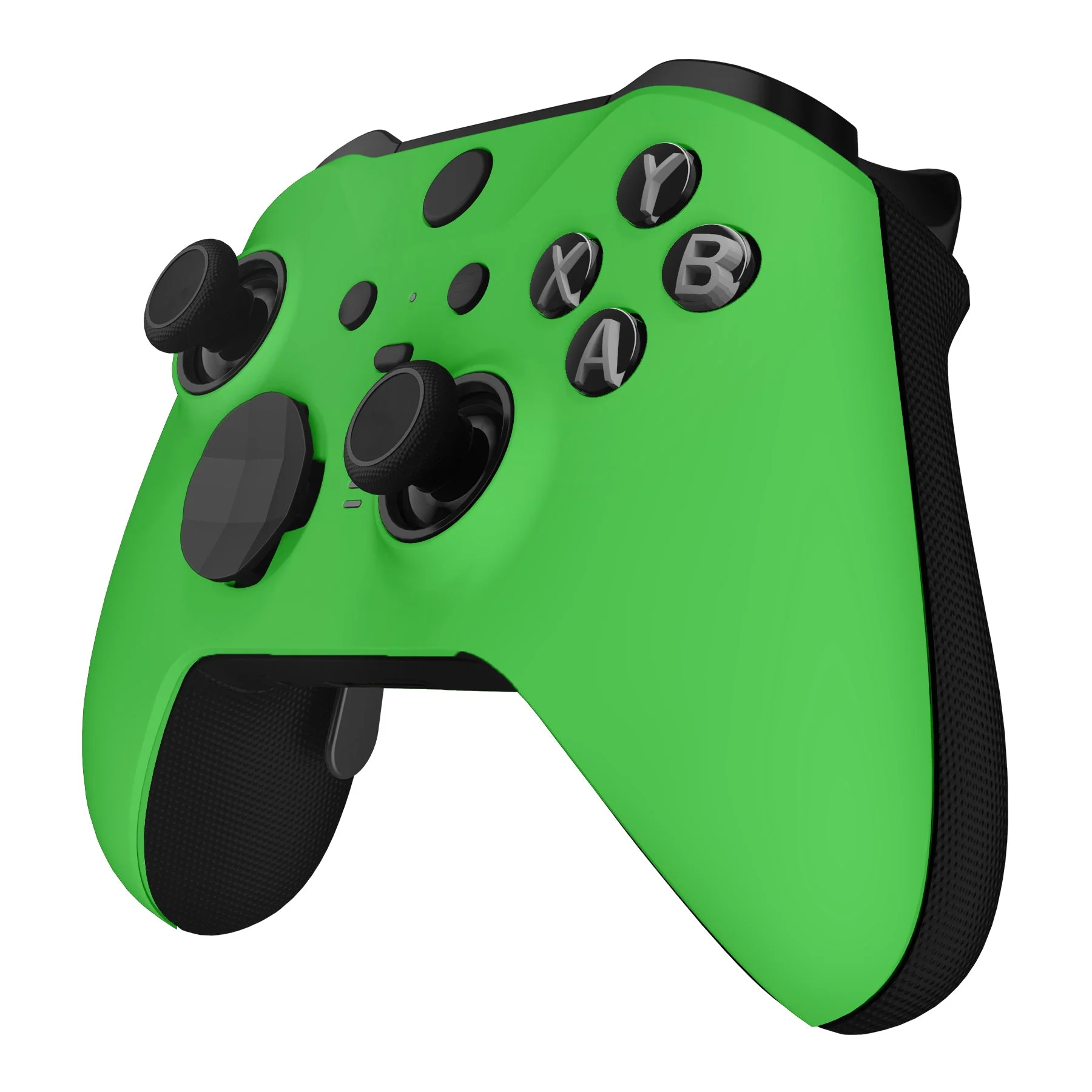 eXtremeRate Replacement Front Housing Shell Case with Accent Rings for Xbox One Elite Series 2 & Elite 2 Core Controller (Model 1797) - Green - Image 5