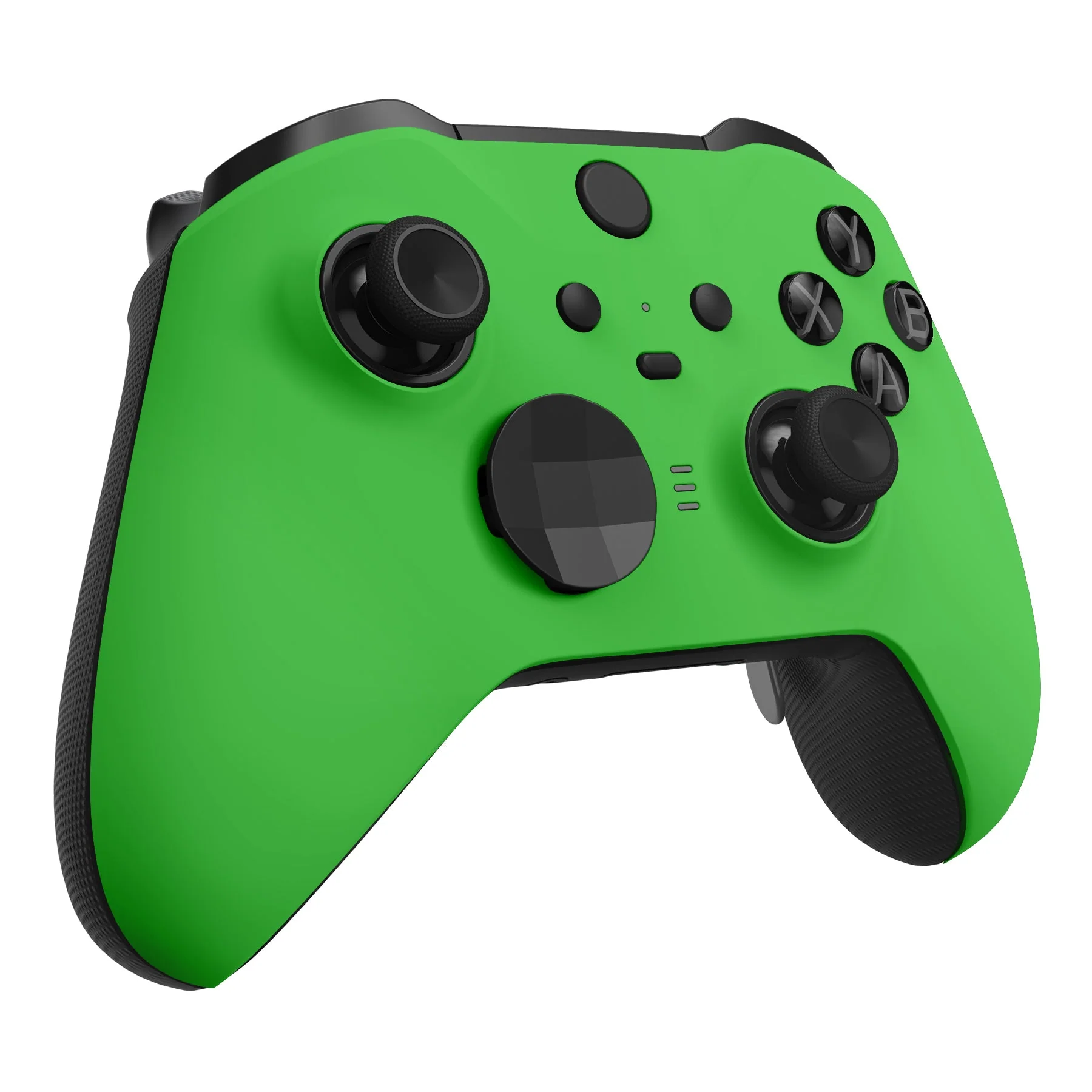 eXtremeRate Replacement Front Housing Shell Case with Accent Rings for Xbox One Elite Series 2 & Elite 2 Core Controller (Model 1797) - Green - Image 6