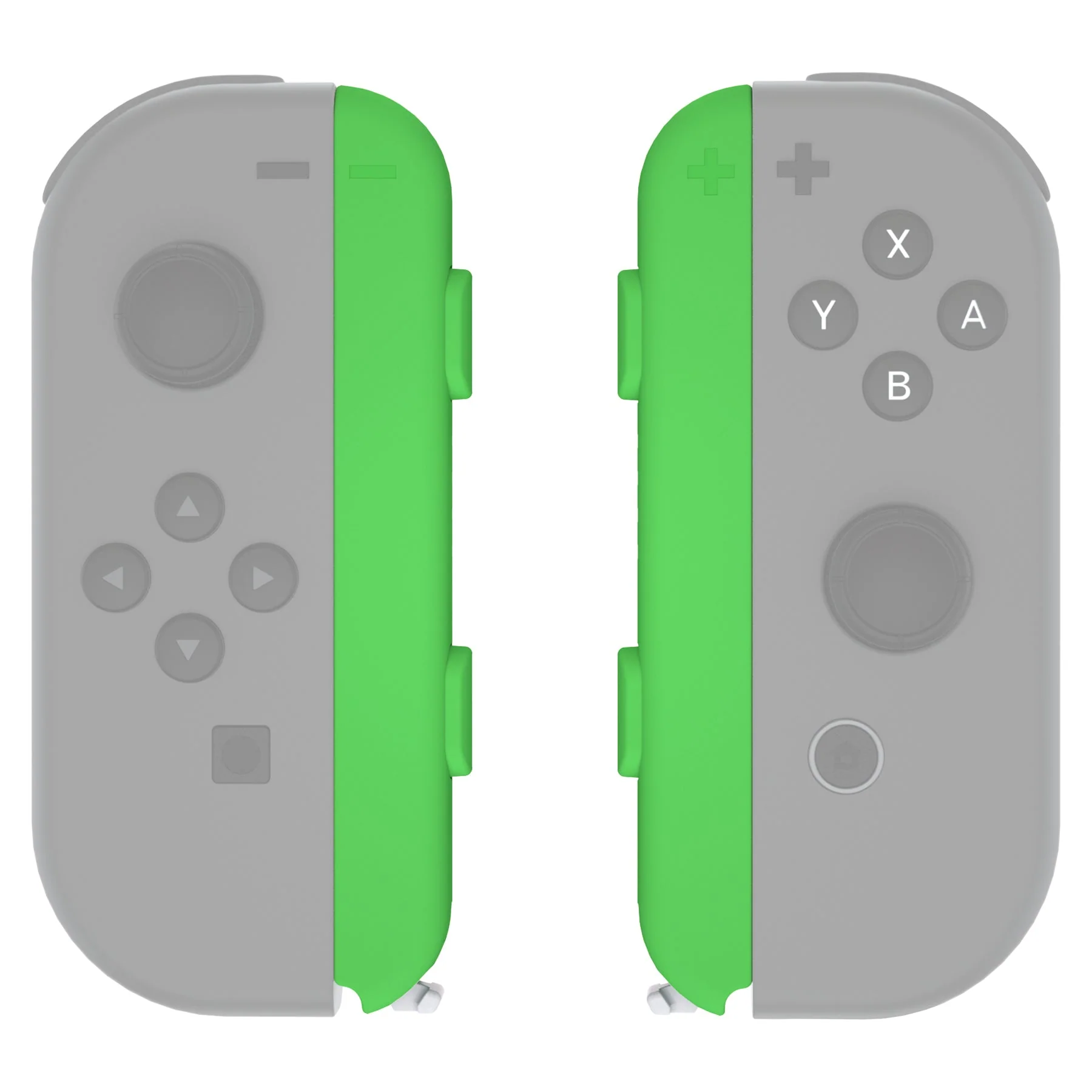 eXtremeRate 2 Pack Custom Replacement shell for Joycon Strap of NS Switch - Green - Image 5