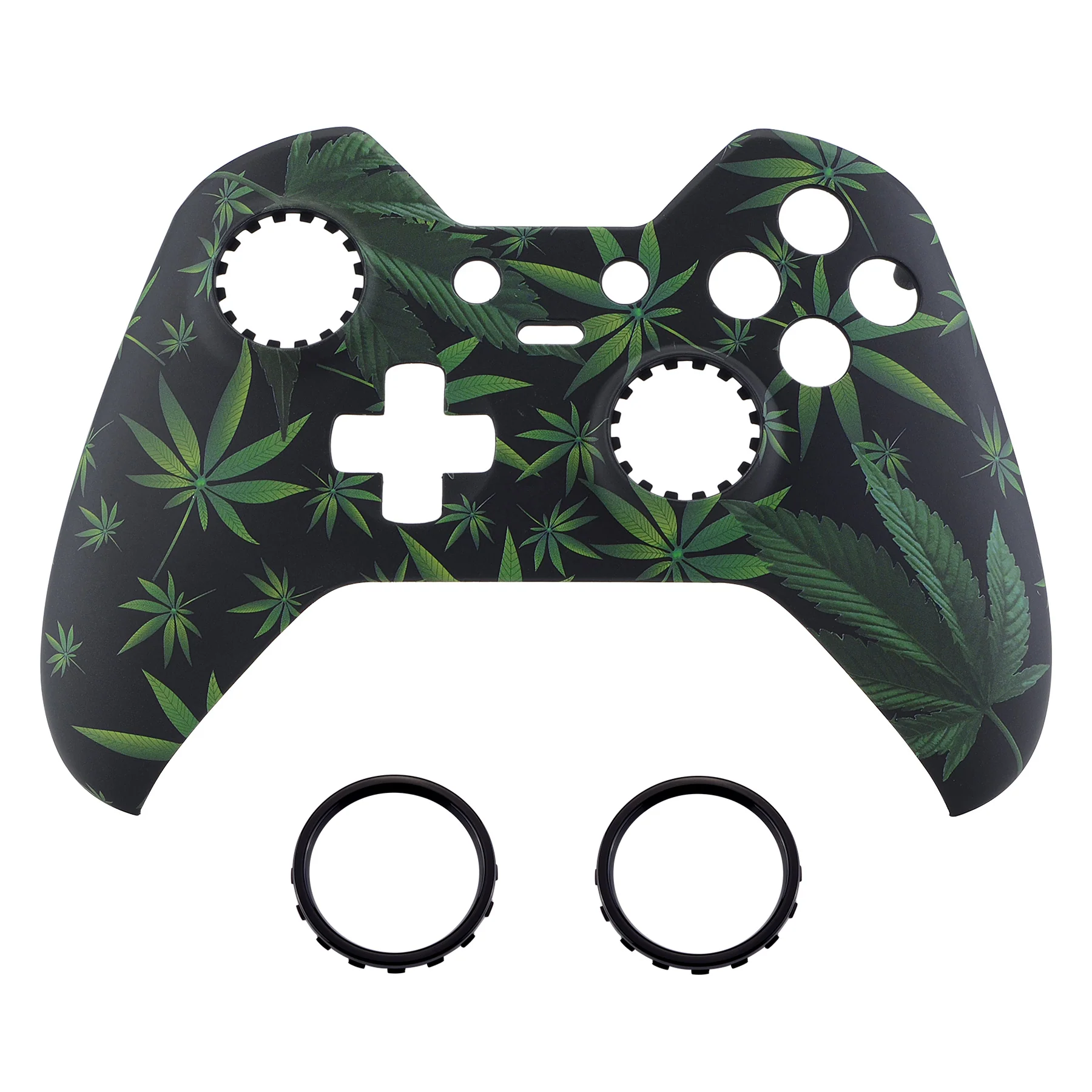 eXtremeRate Replacement Front Housing Shell for Xbox One Elite Controller (Model 1698) - Green Weeds - Image 7
