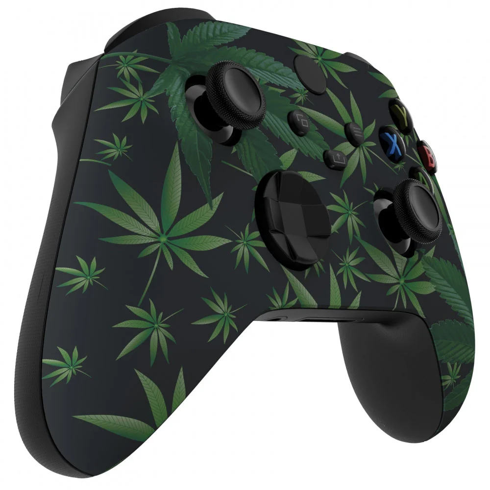 eXtremeRate Replacement Front Housing Shell for Xbox Series X & S Controller - Green Weeds - Image 5