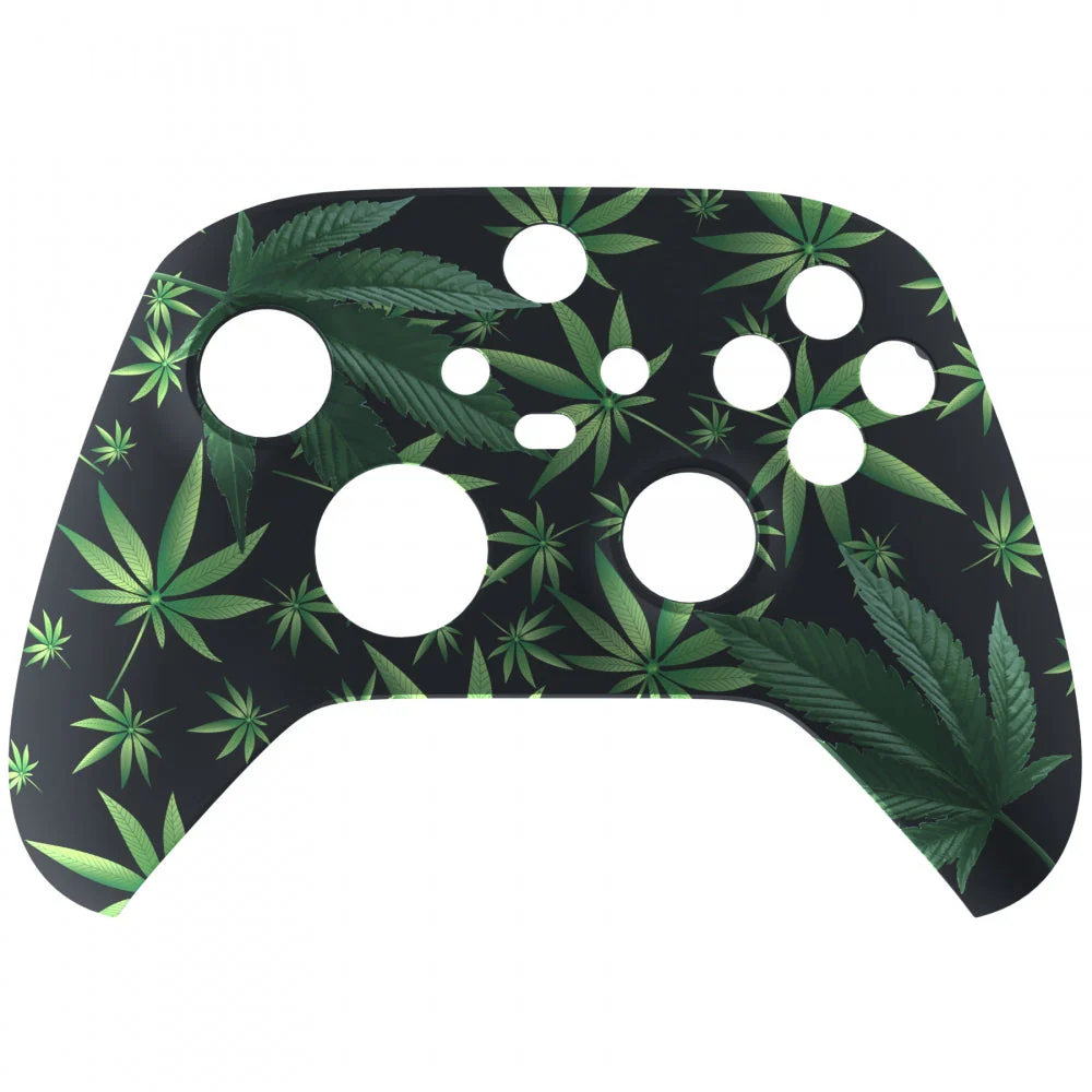 eXtremeRate Replacement Front Housing Shell for Xbox Series X & S Controller - Green Weeds - Image 8