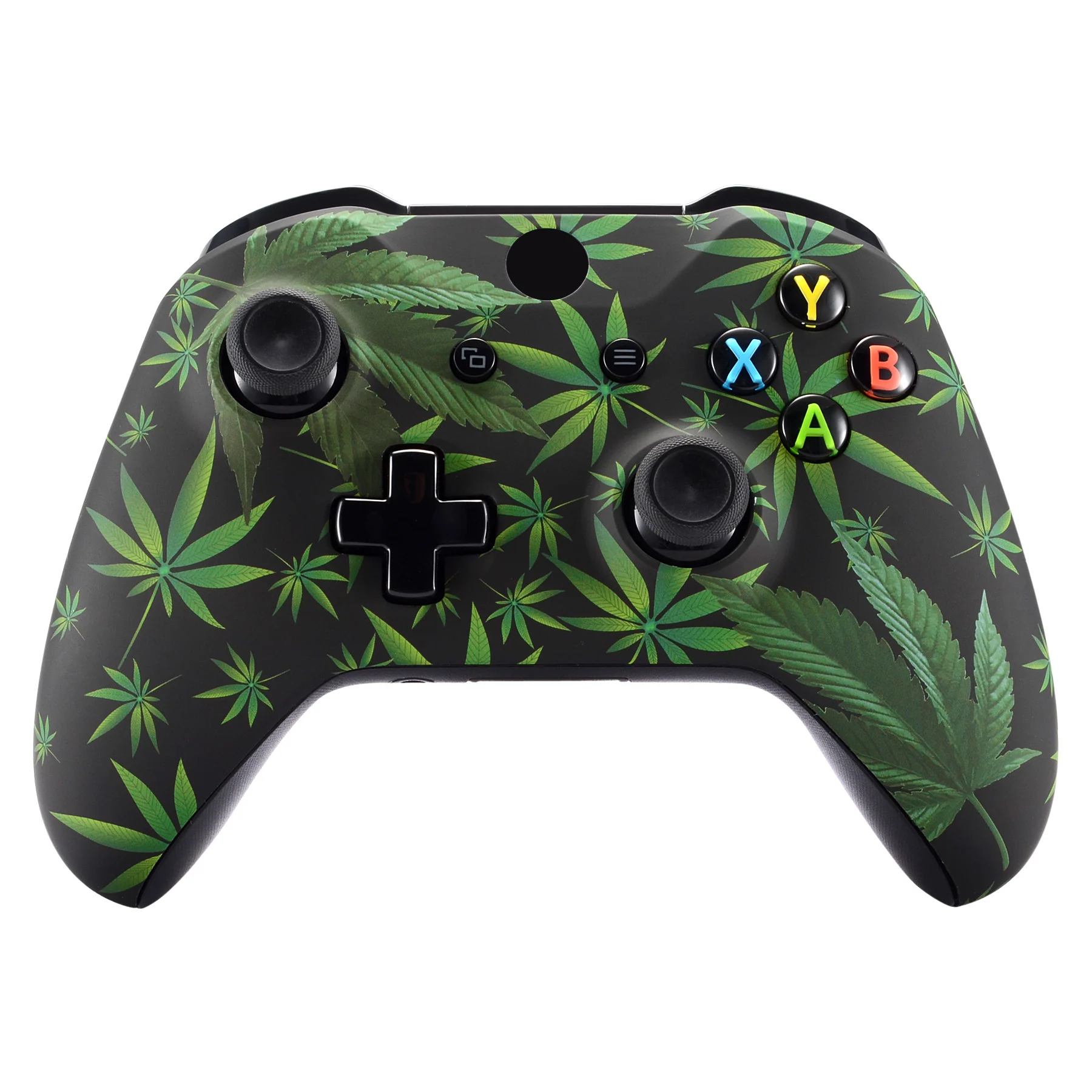 eXtremeRate Replacement Front Housing Shell for Xbox One X & S Controller (Model 1708) - Green Weeds - Image 2
