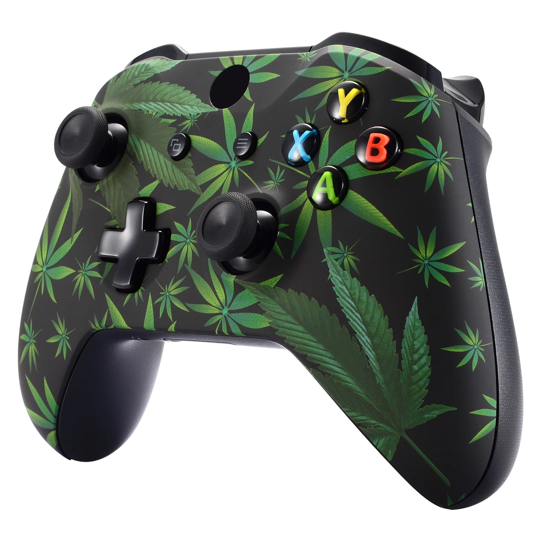 eXtremeRate Replacement Front Housing Shell for Xbox One X & S Controller (Model 1708) - Green Weeds - Image 4