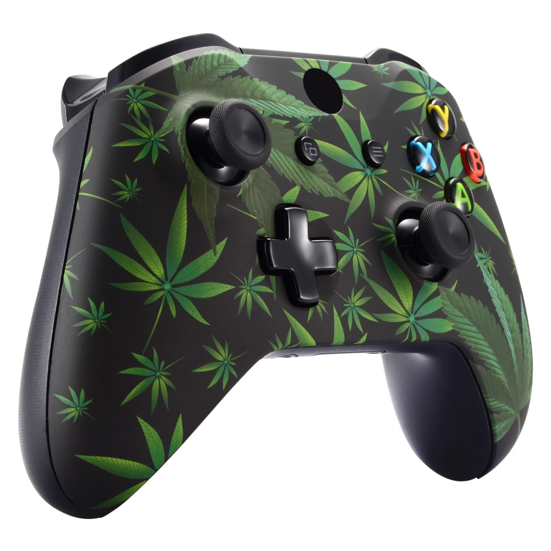 eXtremeRate Replacement Front Housing Shell for Xbox One X & S Controller (Model 1708) - Green Weeds - Image 5