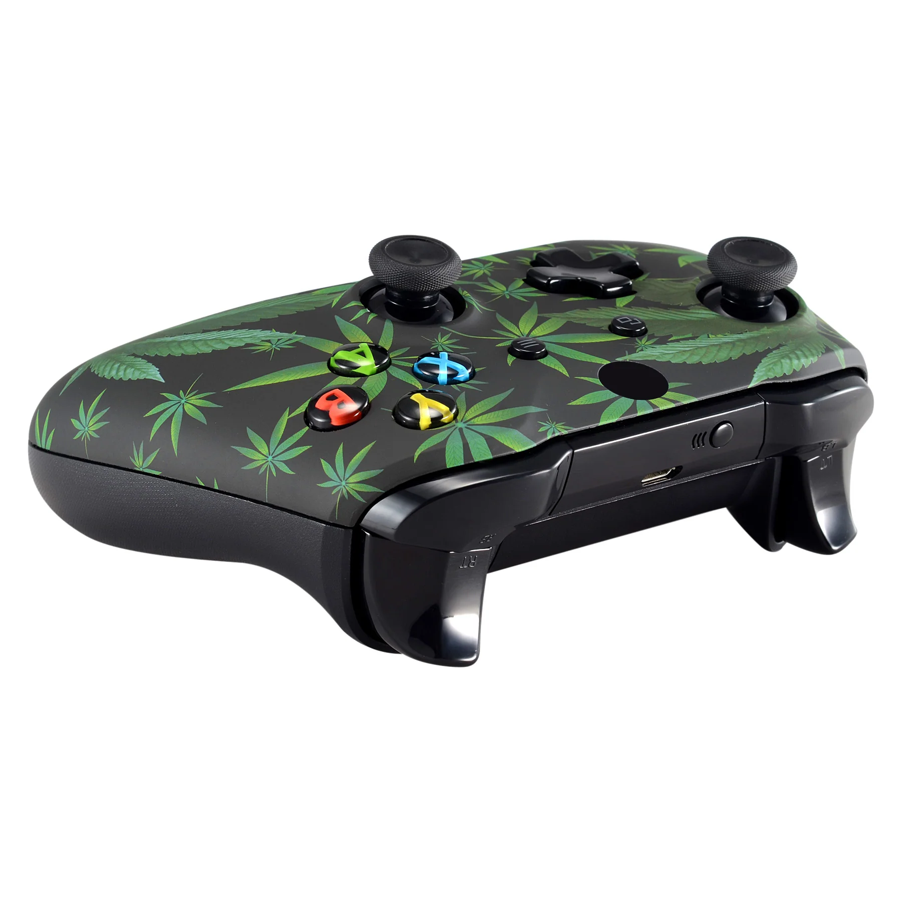 eXtremeRate Replacement Front Housing Shell for Xbox One X & S Controller (Model 1708) - Green Weeds - Image 6