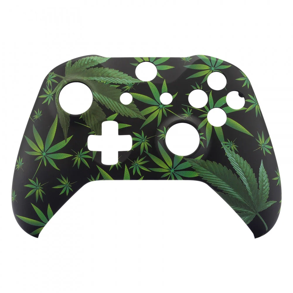 eXtremeRate Replacement Front Housing Shell for Xbox One X & S Controller (Model 1708) - Green Weeds - Image 7