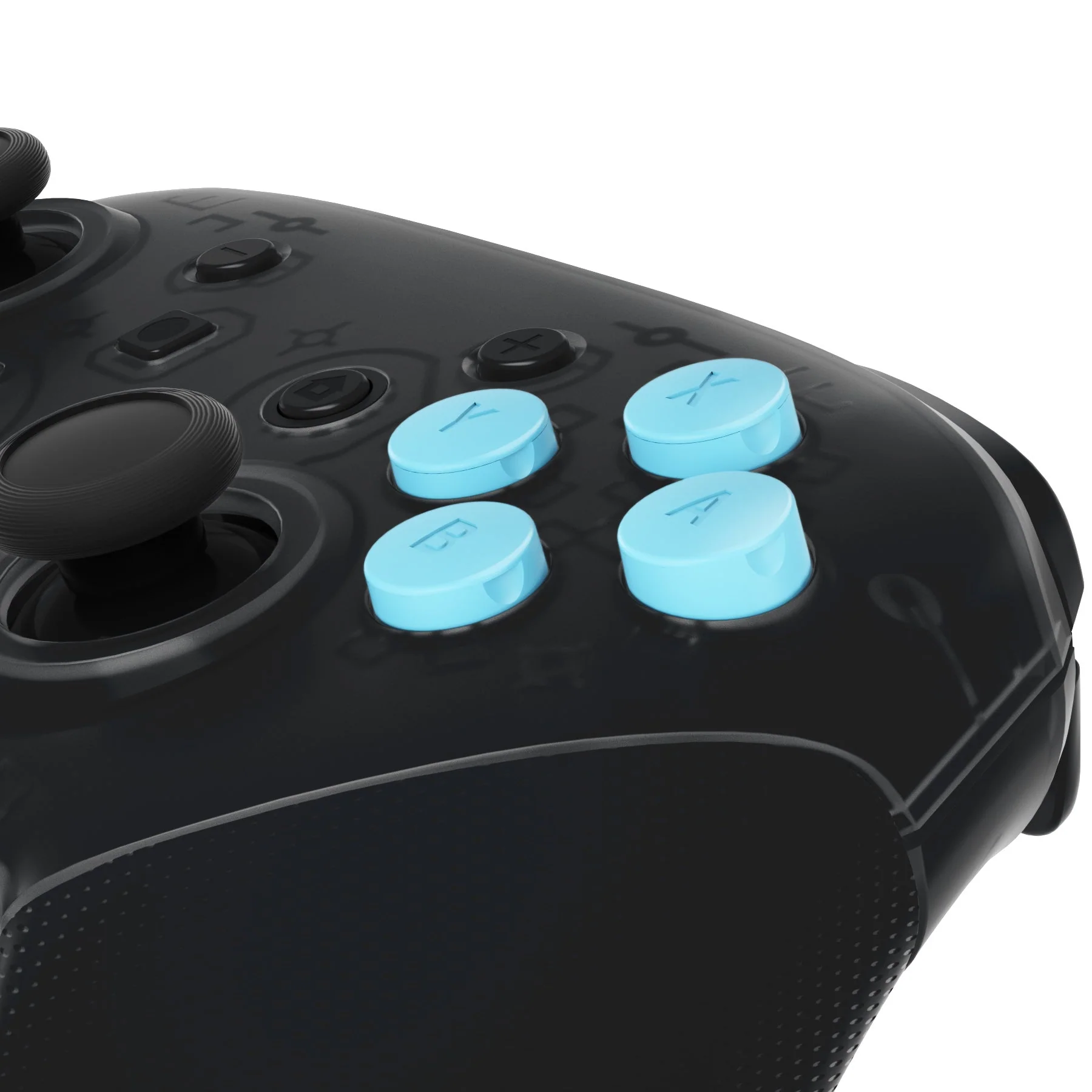 eXtremeRate Replacement Interchangeable ABXY Buttons for Nintendo Switch Pro Controller - Heaven Blue - Image 3