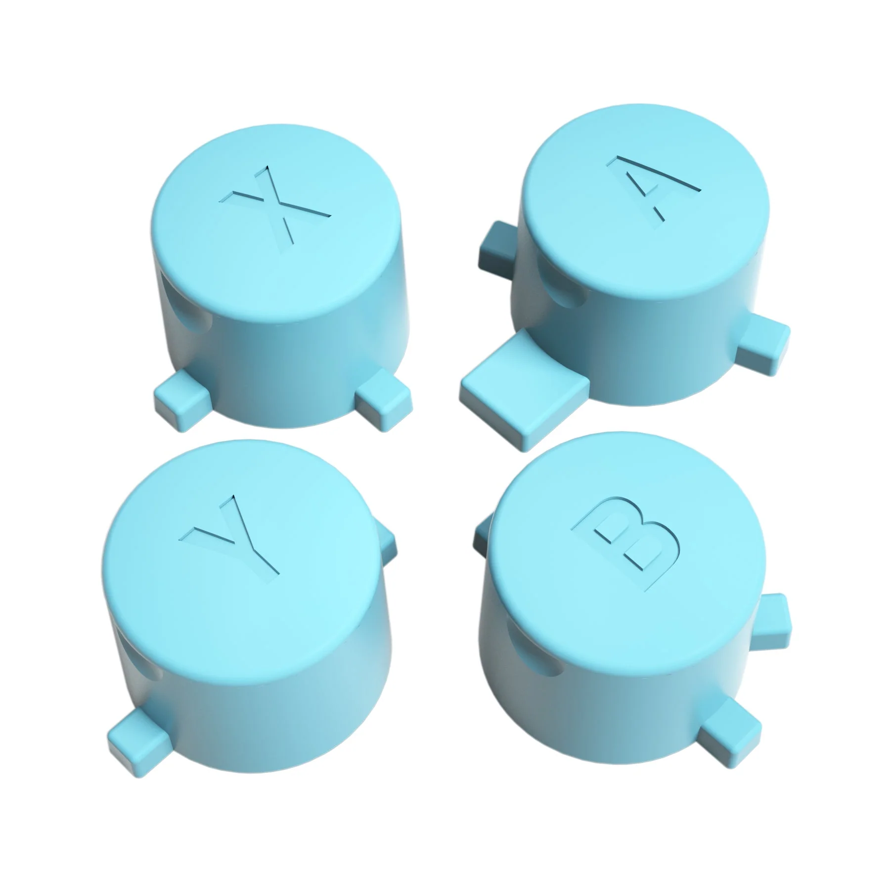 eXtremeRate Replacement Interchangeable ABXY Buttons for Nintendo Switch Pro Controller - Heaven Blue - Image 4