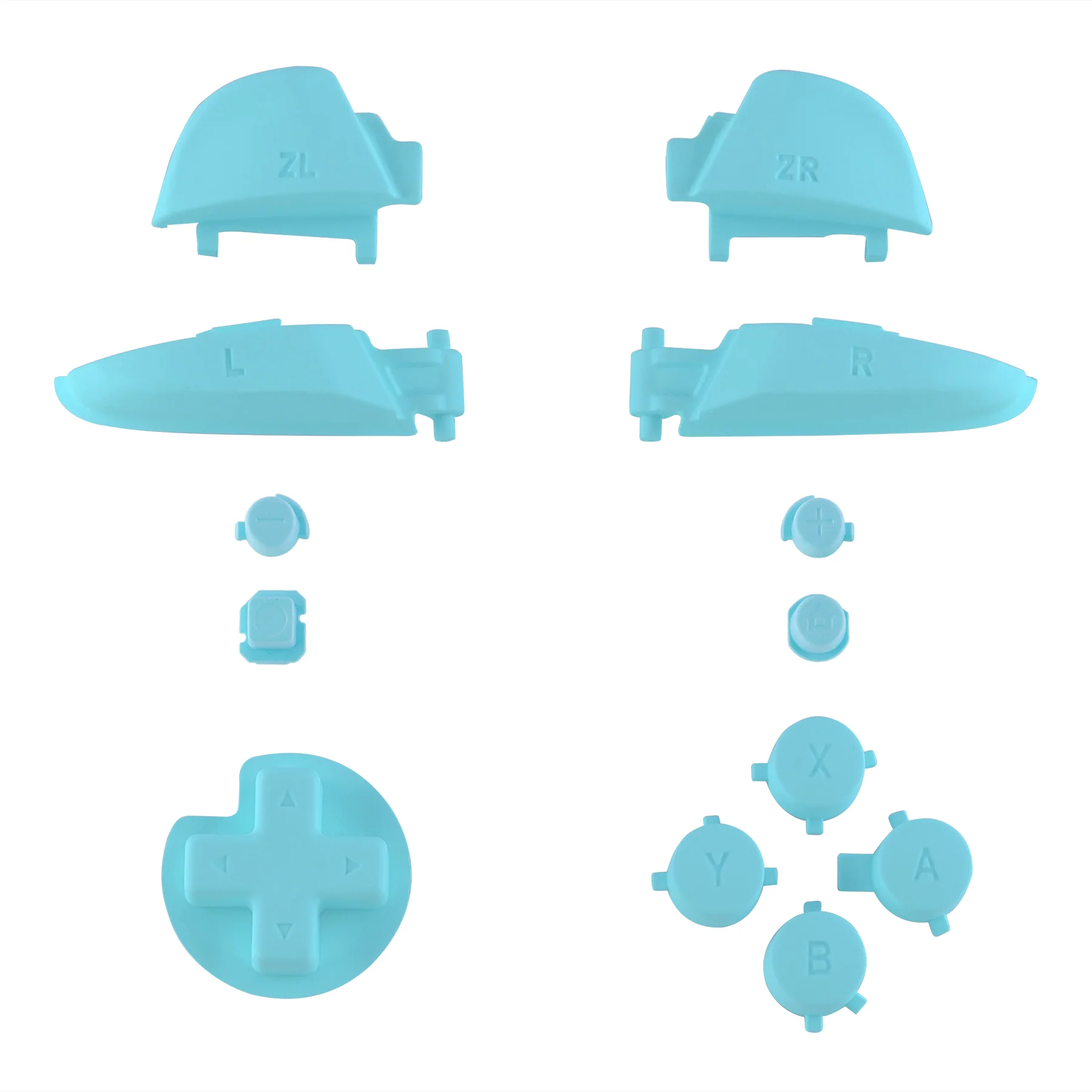 eXtremeRate DIY Replacement Full Set Buttons for Nintendo Switch Pro Controller - Heaven Blue - Image 2