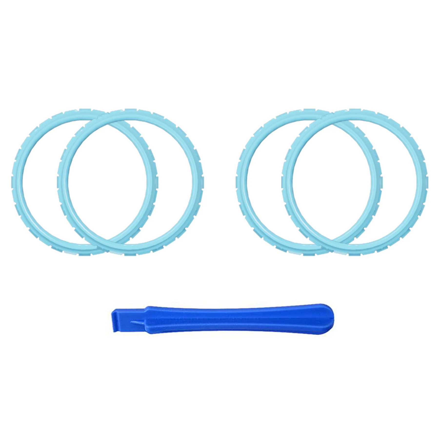 eXtremeRate Custom Replacement Accent Rings for PS5 Controller - Heaven Blue - Image 2