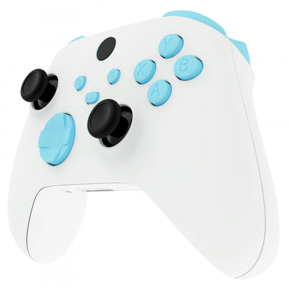 eXtremeRate Replacement Full Set Buttons for Xbox Series X & S Controller - Heaven Blue - Image 4