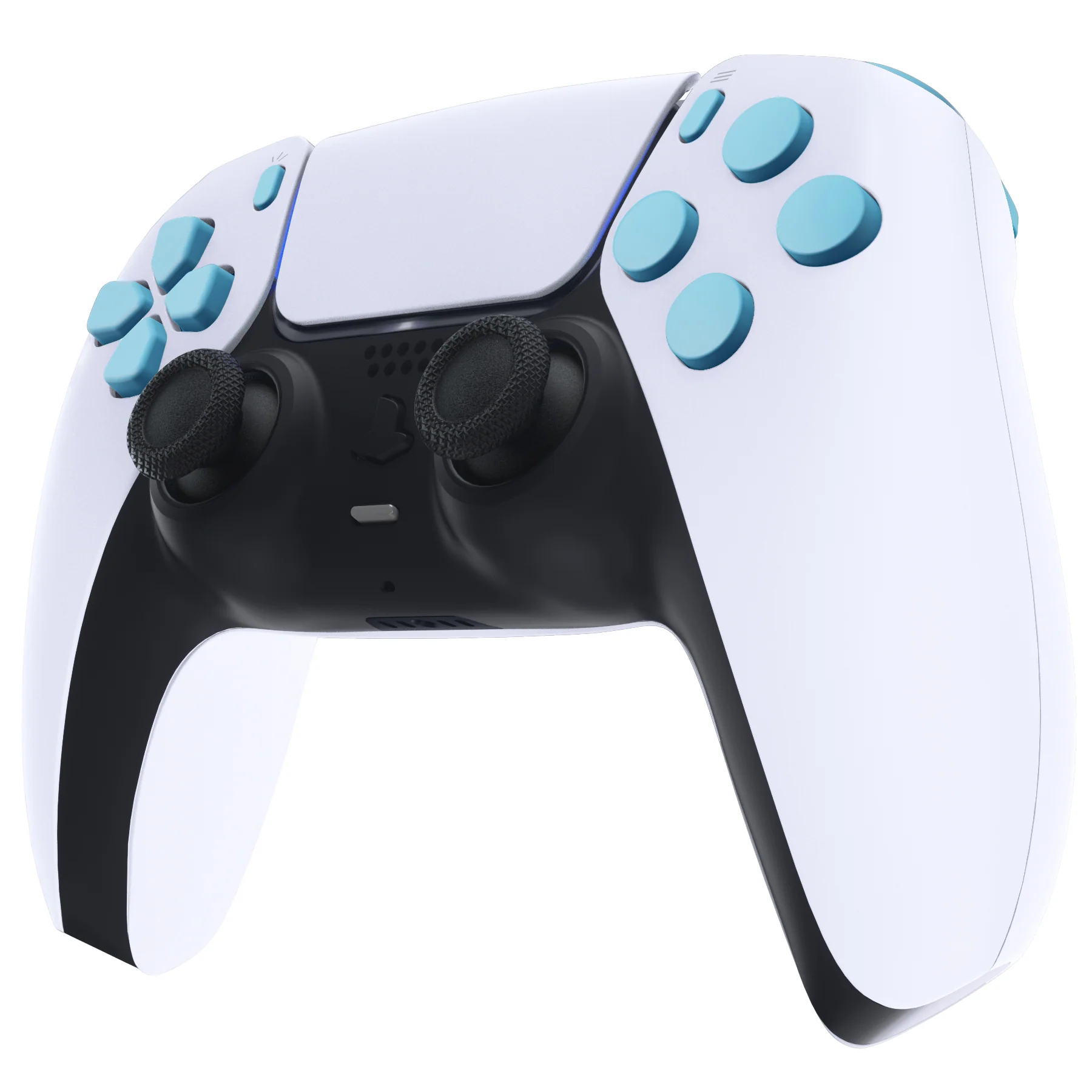 eXtremeRate Replacement Full Set Buttons Compatible with PS5 Controller BDM-030/040/050/060 - Heaven Blue - Image 5