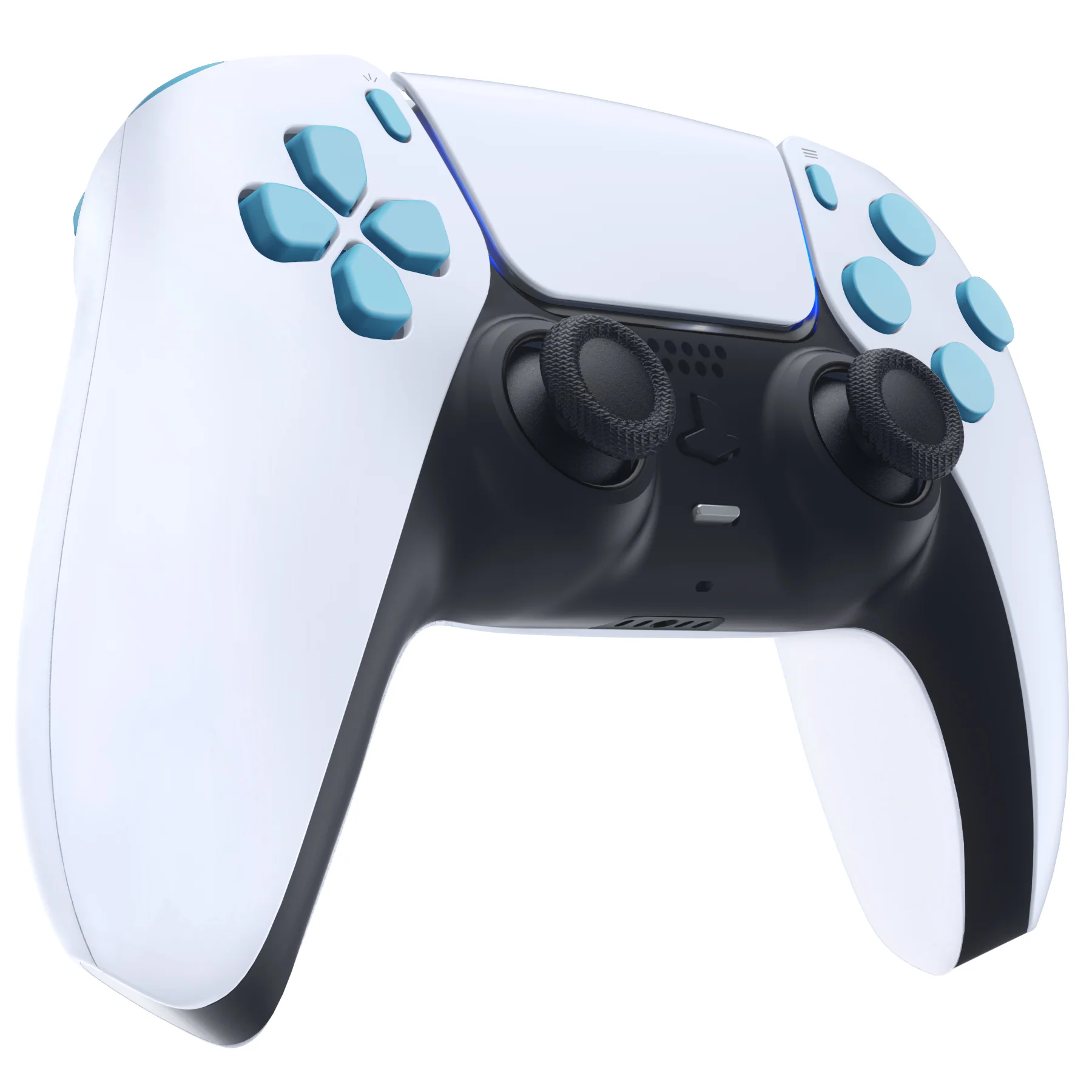 eXtremeRate Replacement Full Set Buttons Compatible with PS5 Controller BDM-030/040/050/060 - Heaven Blue - Image 6