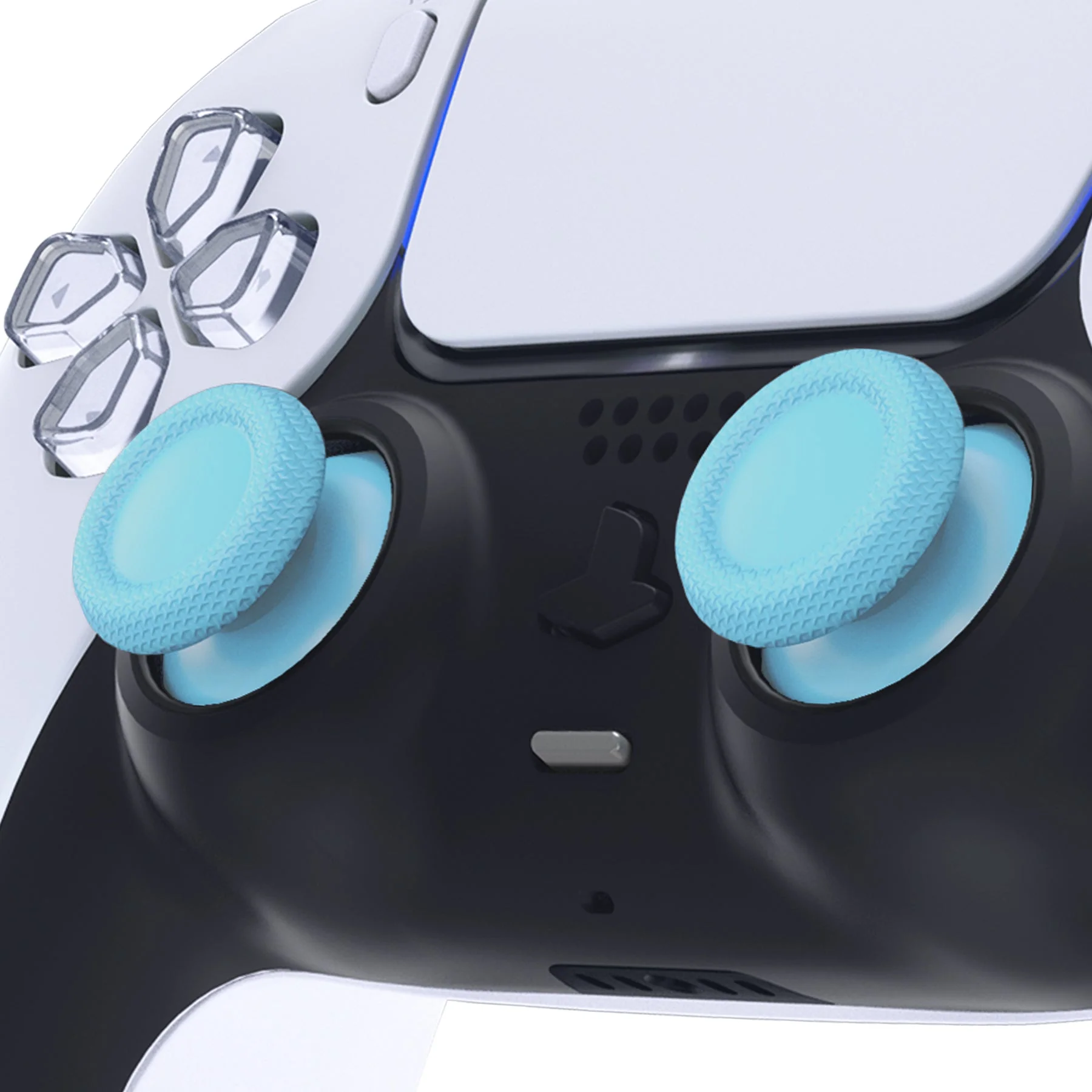 eXtremeRate Replacement Thumbsticks Analog Stick Joystick Compatible with PS5 & PS4 All Model Controller - Heaven Blue - Image 2
