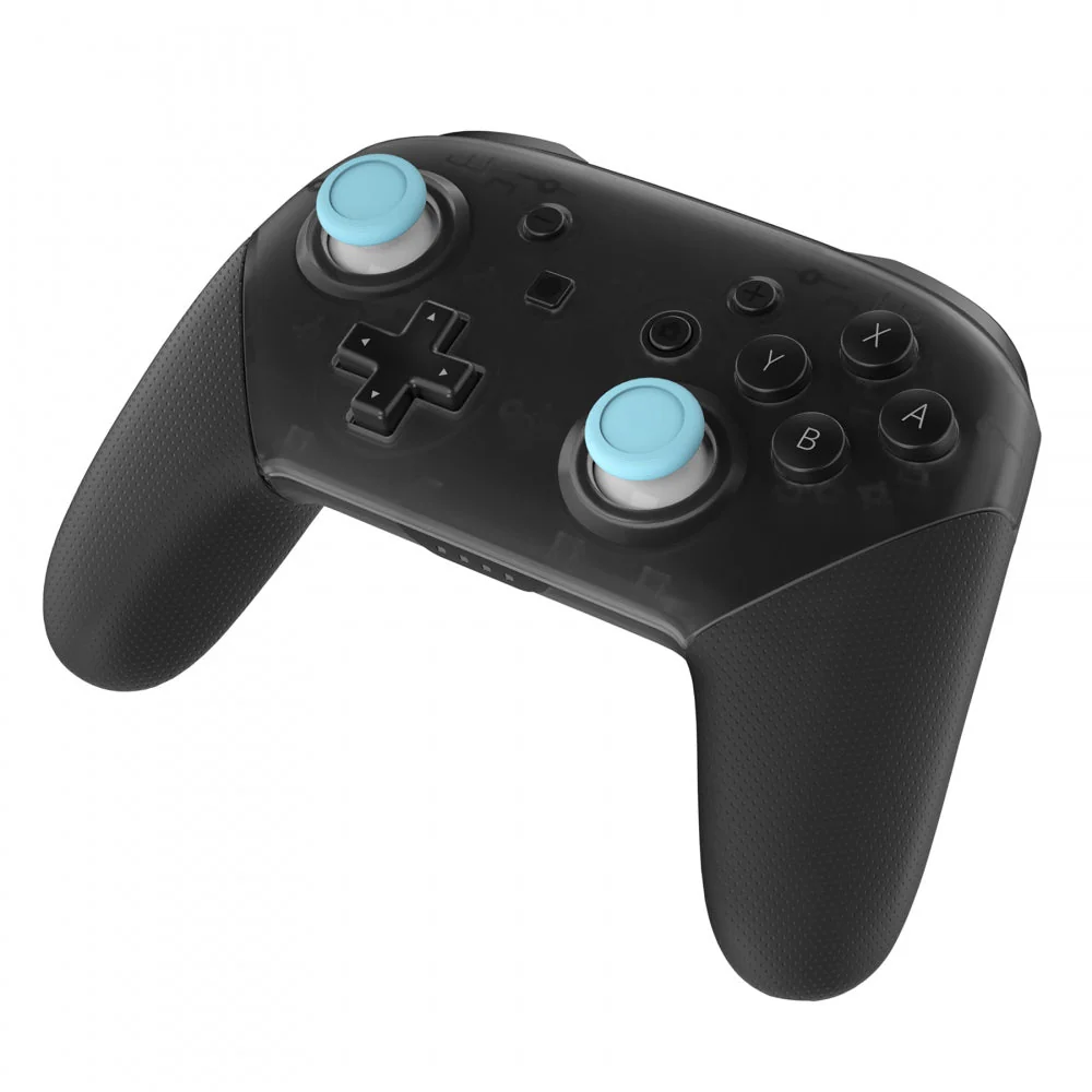 eXtremeRate Replacement Dual-color 3D Joystick Thumbsticks for Nintendo Switch Pro Controller - Heaven Blue & White - Image 3
