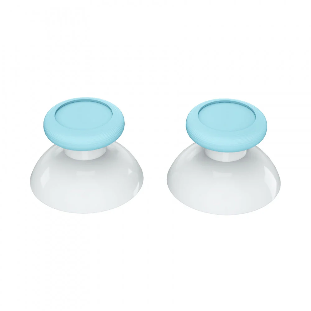 eXtremeRate Replacement Dual-color 3D Joystick Thumbsticks for Nintendo Switch Pro Controller - Heaven Blue & White - Image 5