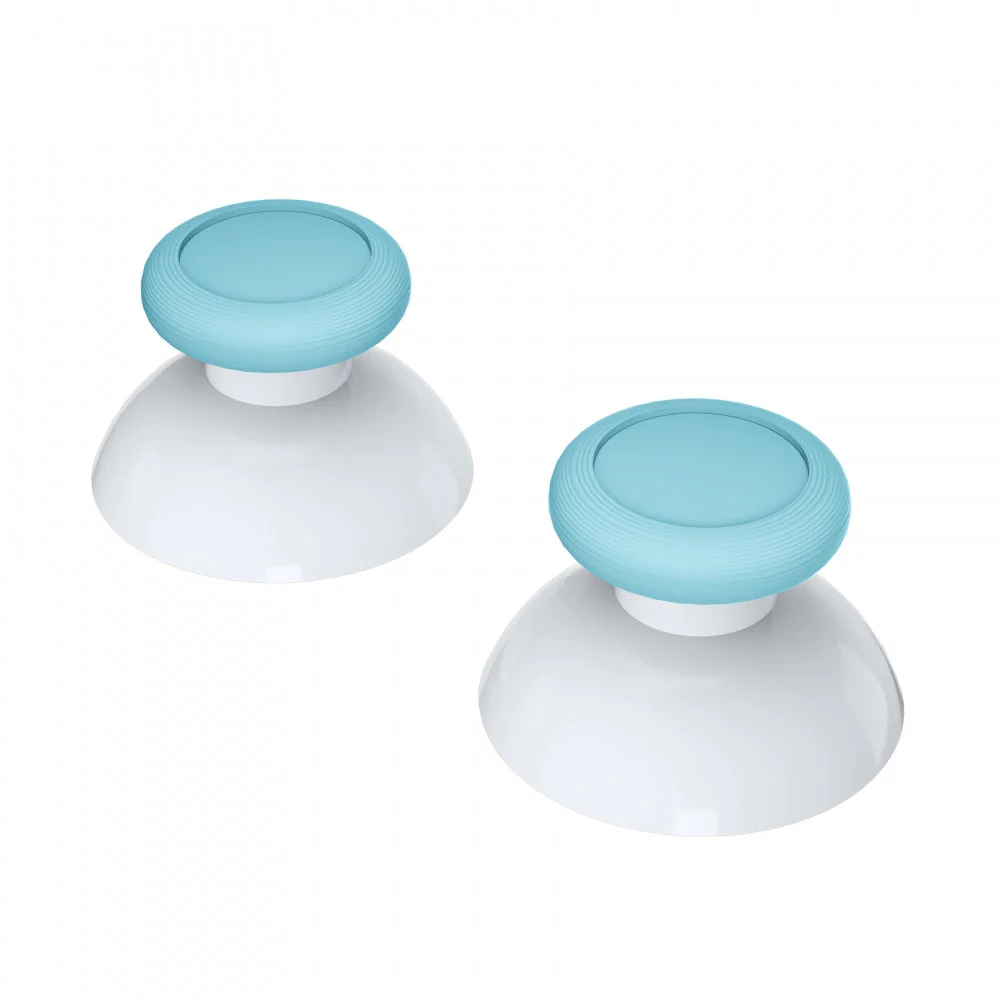 eXtremeRate Replacement Dual-color 3D Joystick Thumbsticks for Nintendo Switch Pro Controller - Heaven Blue & White - Image 7