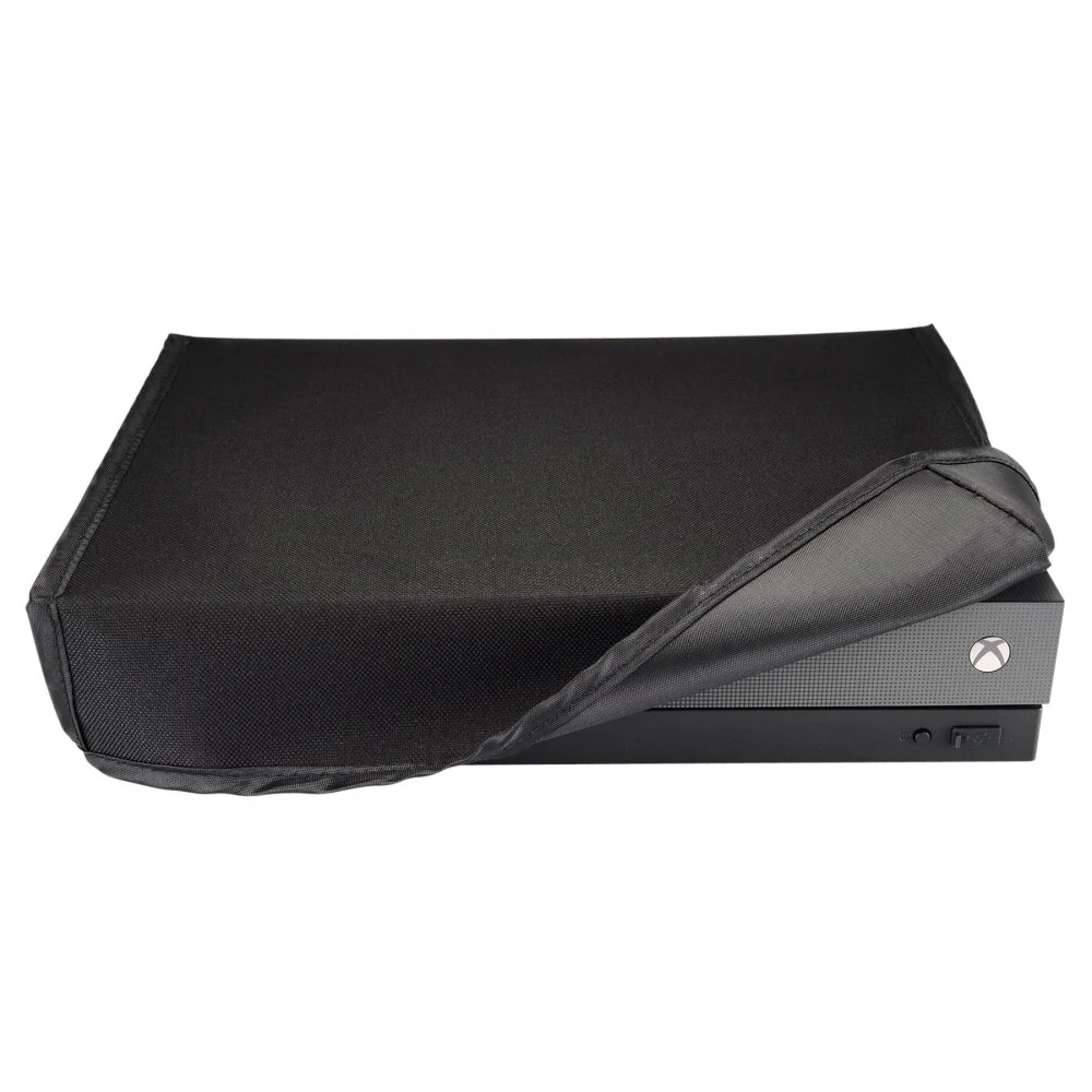 eXtremeRate Custom Waterproof Dustproof Horizontal Dust Cover for Xbox One X Project Scorpio Console - Black - Image 8