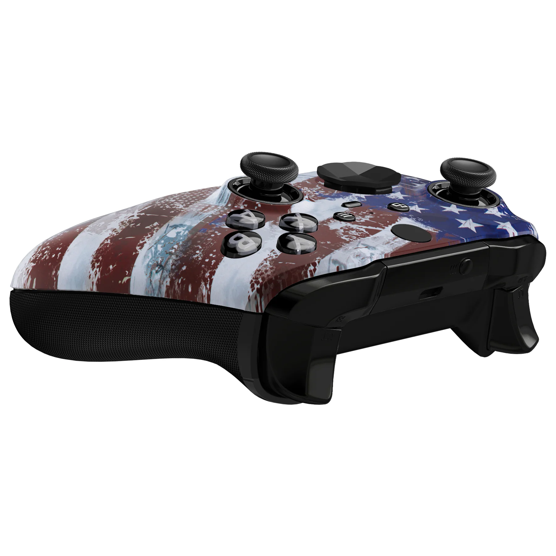 eXtremeRate Replacement Front Housing Shell Case with Accent Rings for Xbox One Elite Series 2 & Elite 2 Core Controller (Model 1797) - Impression US Flag - Image 7