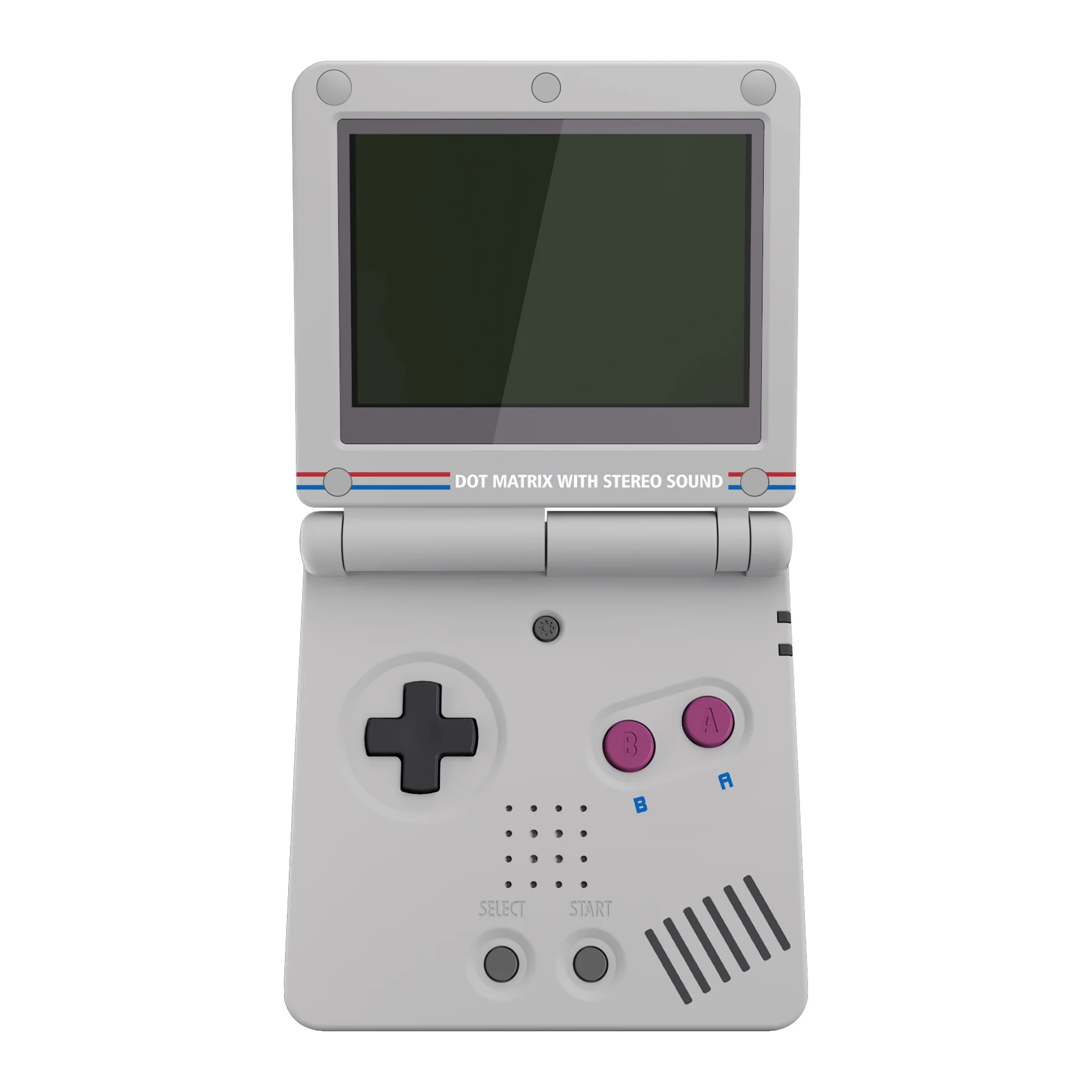 eXtremeRate IPS Ready Upgraded Replacement Full Set Shells with Buttons for Gameboy Advance SP GBA SP, Compatible with Both IPS & Standard LCD - Classic 1989 GB DMG-01 Style - Image 3