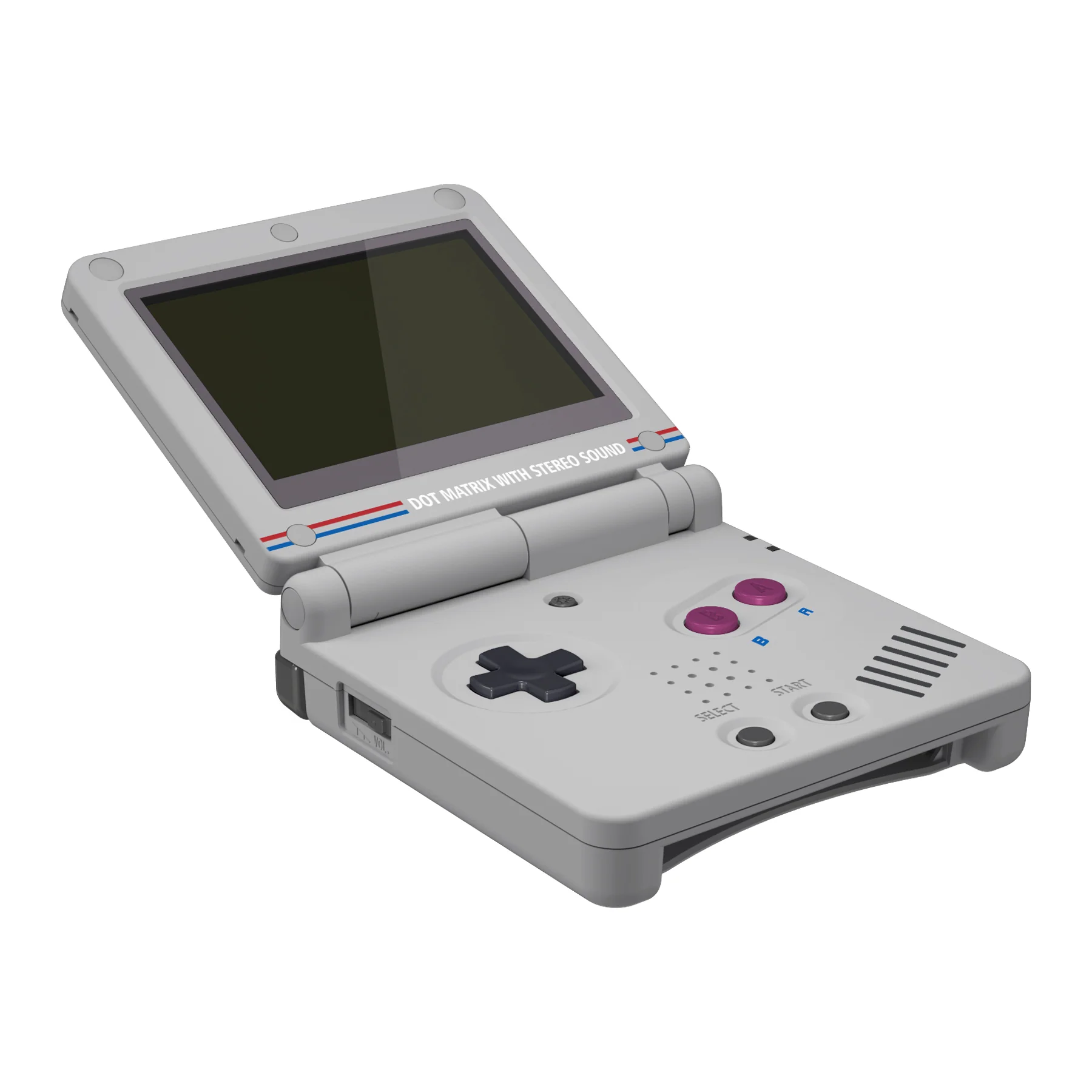 eXtremeRate IPS Ready Upgraded Replacement Full Set Shells with Buttons for Gameboy Advance SP GBA SP, Compatible with Both IPS & Standard LCD - Classic 1989 GB DMG-01 Style - Image 4