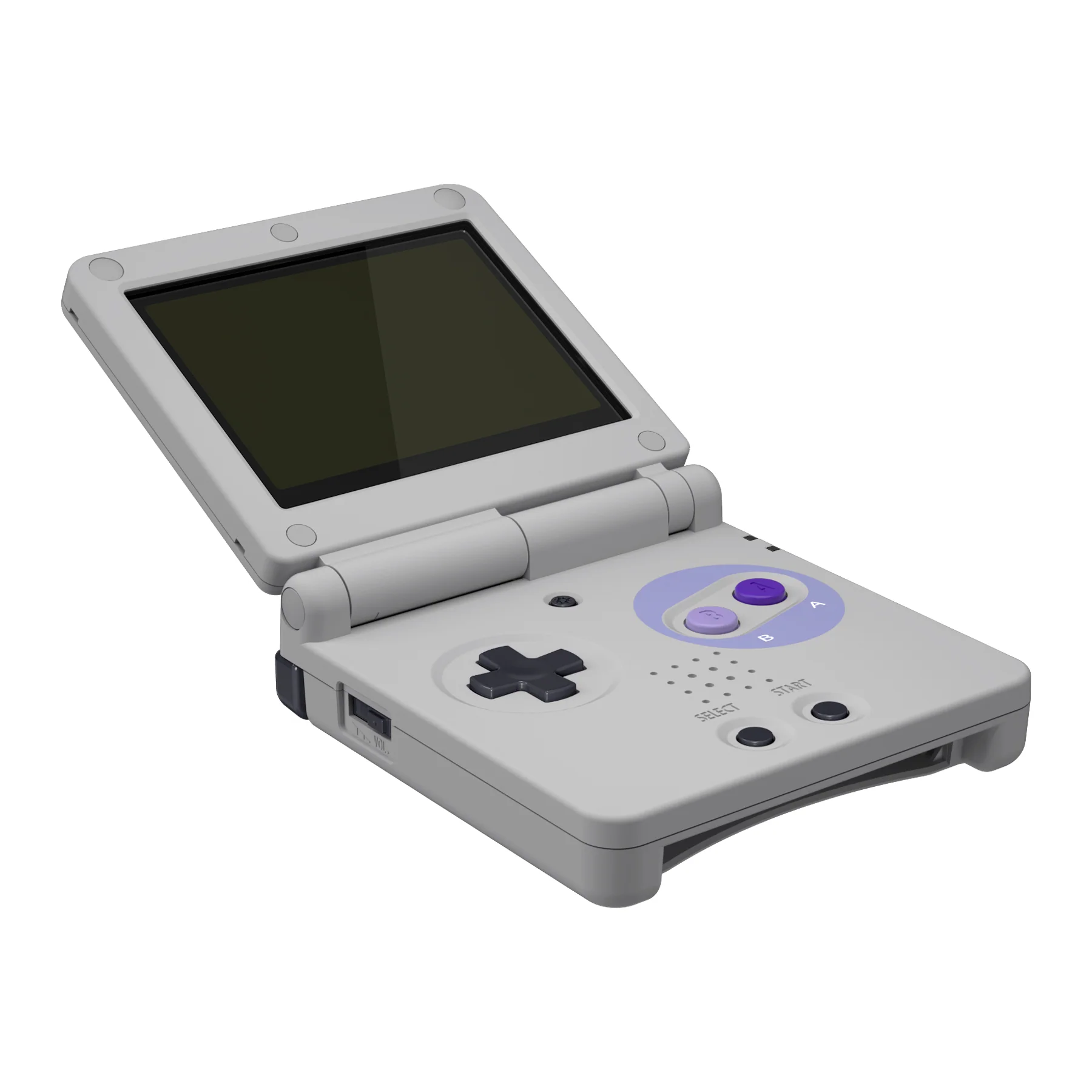eXtremeRate IPS Ready Upgraded Replacement Full Set Shells with Buttons for Gameboy Advance SP GBA SP, Compatible with Both IPS & Standard LCD - Classic SNES Style - Image 4