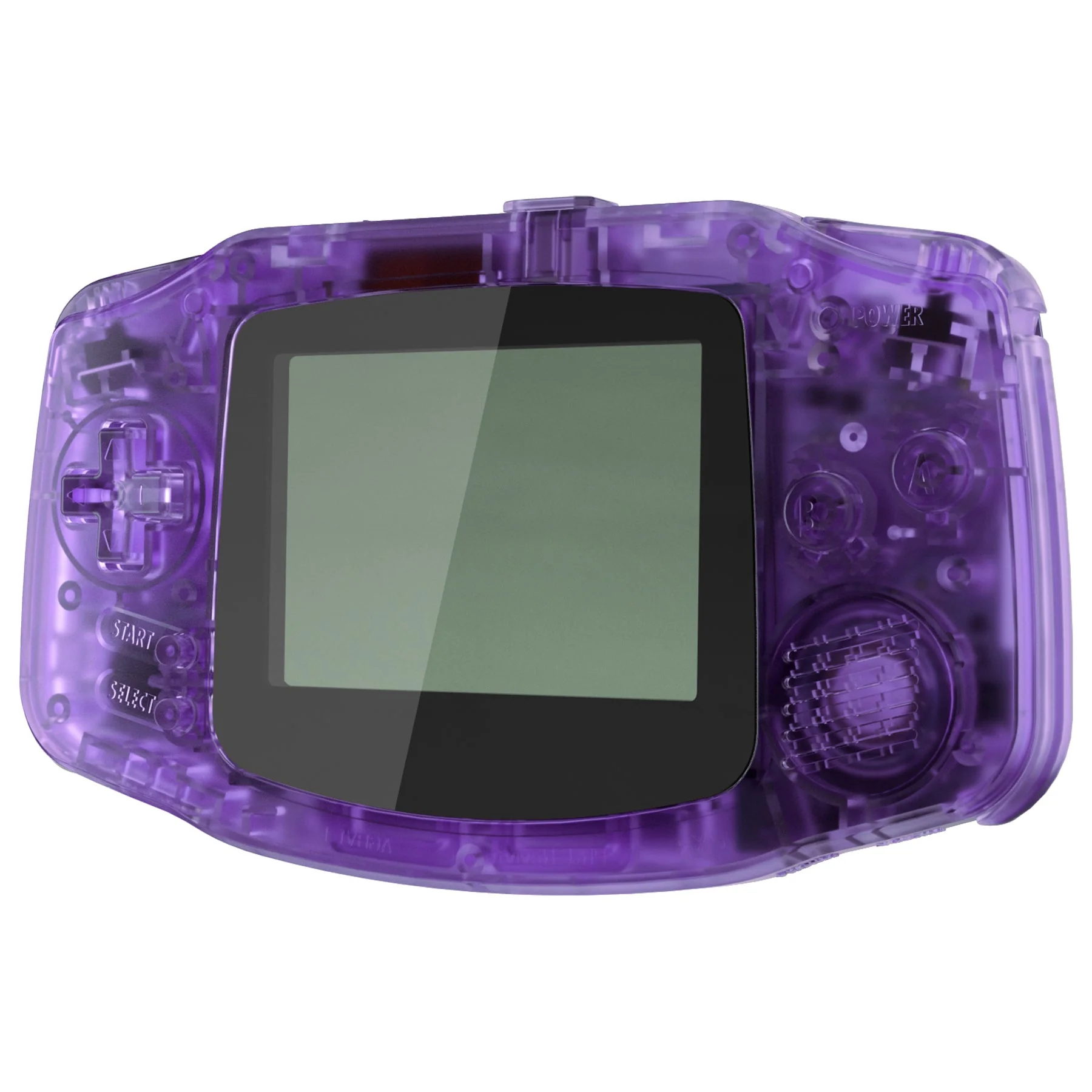 eXtremeRate IPS Ready Upgraded GBA Replacement Full Set Shells with Buttons for Gameboy Advance, Compatible with Both IPS & Standard LCD - Clear Atomic Purple - Image 4